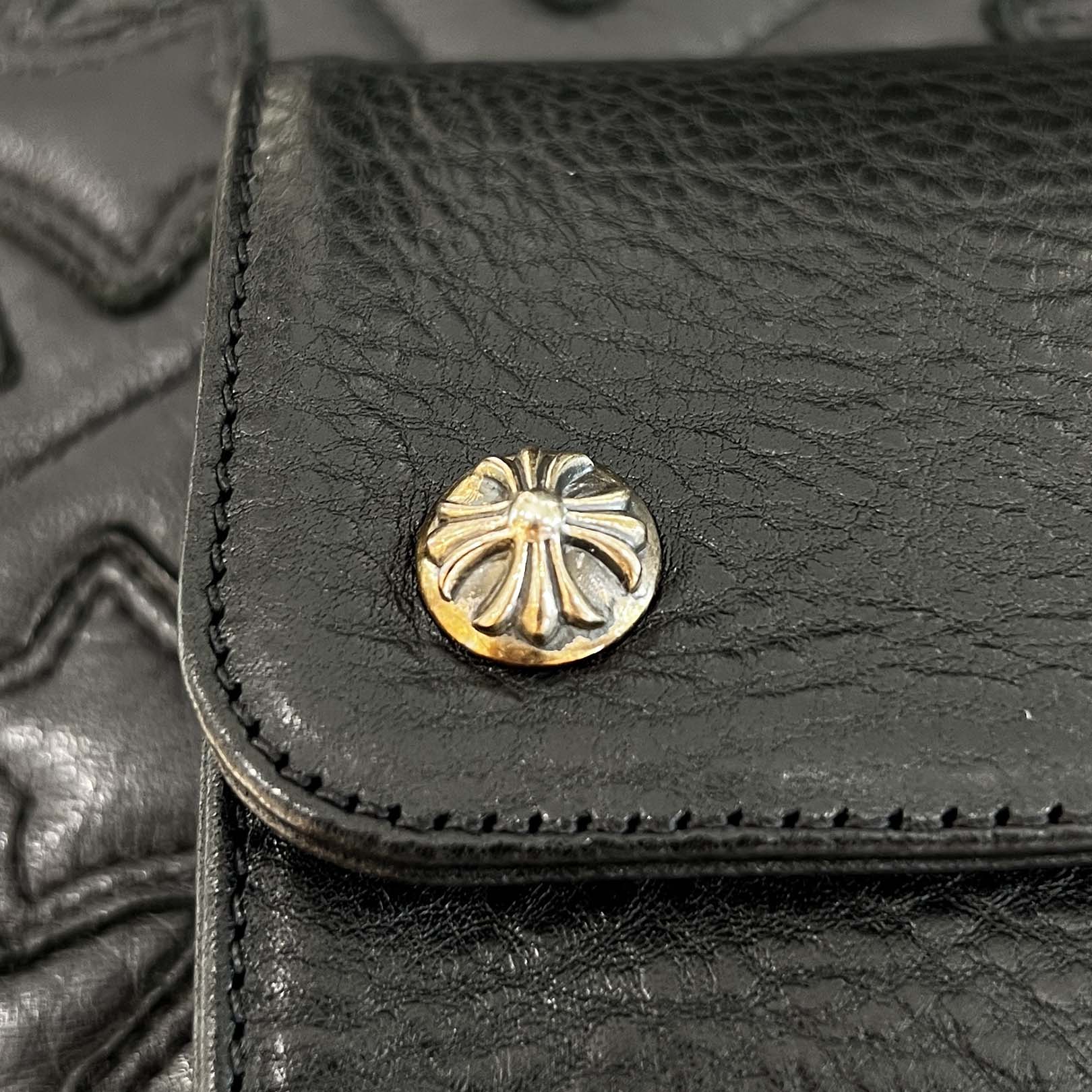 CHROME HEARTS Wave Mini Cross Ball Wallet クロムハーツ ウェーブ ミニ クロスボール ウォレット