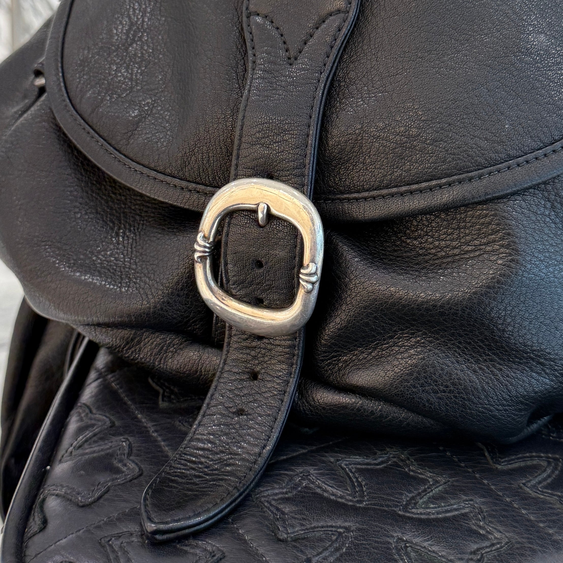 CHROME HEARTS 1 SNAT PACK MEDIUM LEATHER WAIST BAG Size XL クロムハーツ 1スナットパック ミディアムレザー ウェストバッグ サイズXL