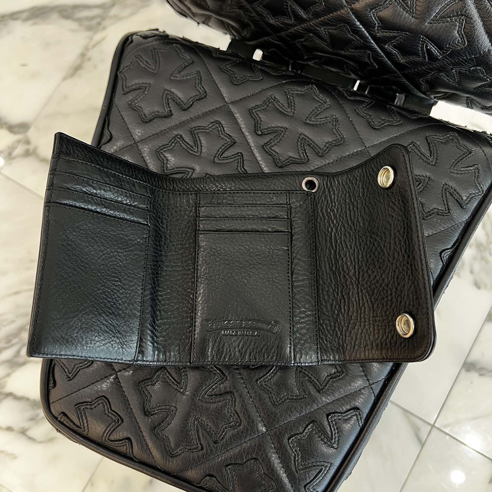 CHROME HEARTS Wave Mini Cross Ball Wallet クロムハーツ ウェーブ ミニ クロスボール ウォレット