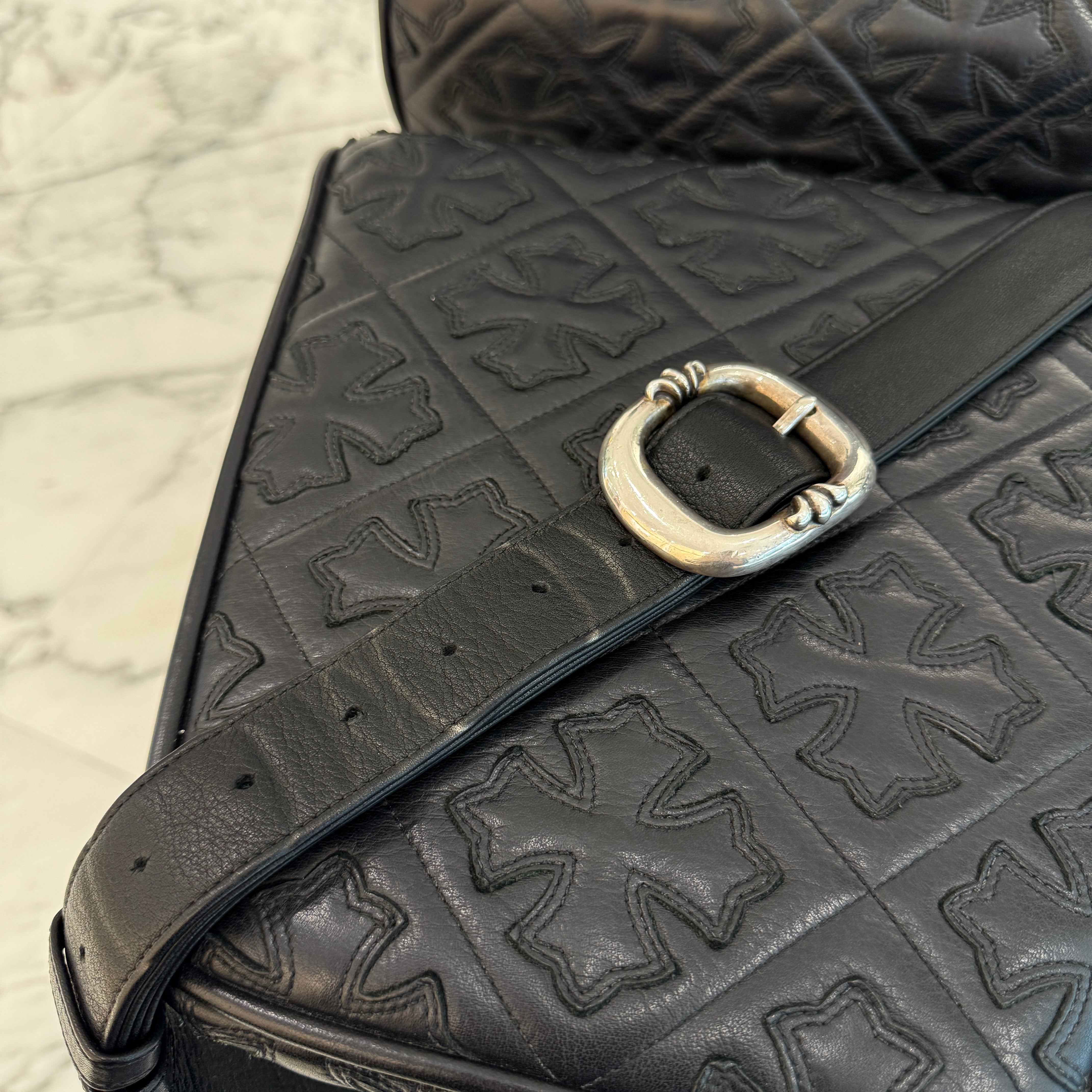 CHROME HEARTS 1 SNAT PACK MEDIUM LEATHER WAIST BAG Size XL クロムハーツ 1スナットパック ミディアムレザー ウェストバッグ サイズXL