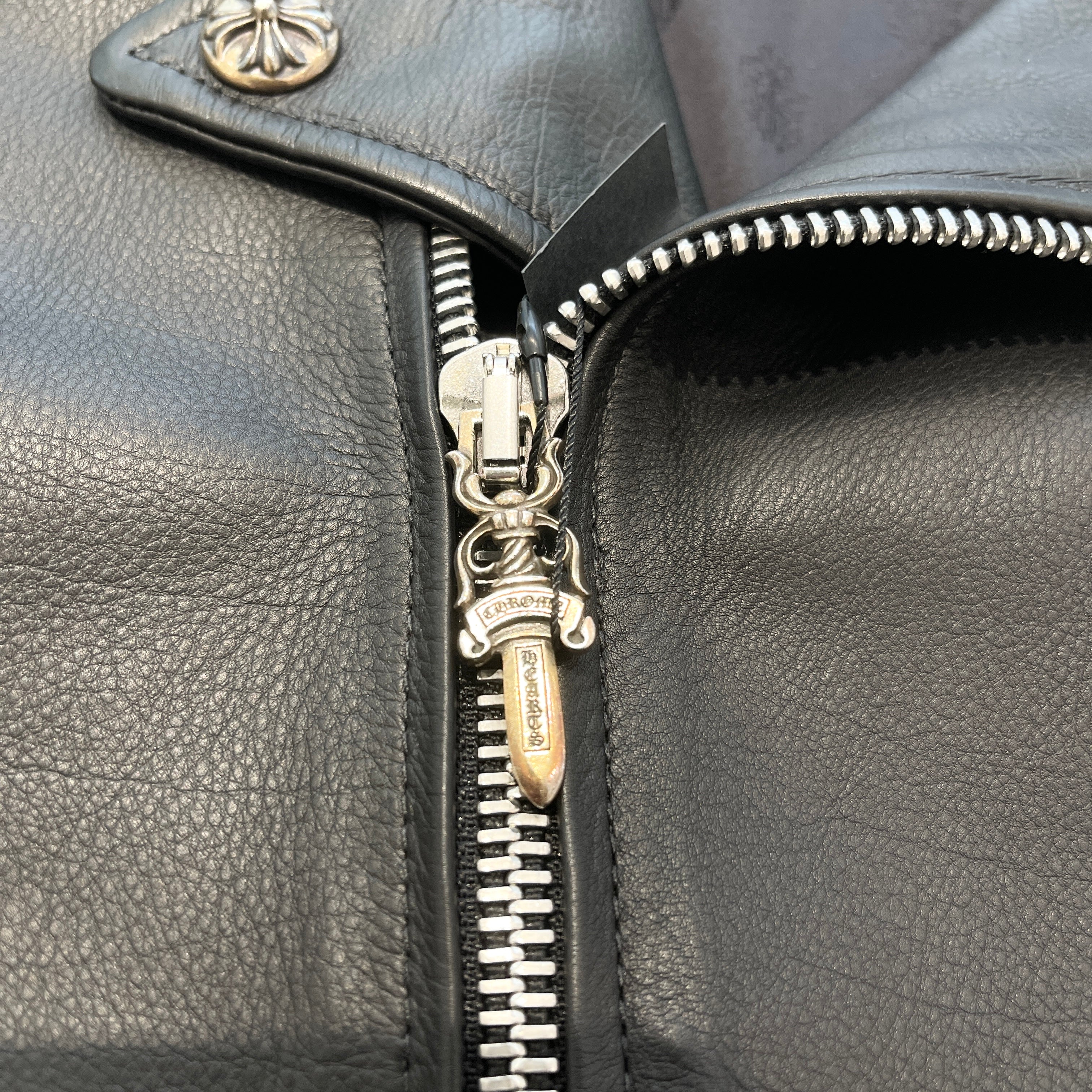 CHROME HEARTS Motoski Gunslinger Leather Rider's Jacket Size S クロムハーツ モトスキー ガンスリンガー レザー ライダース ジャケット サイズS