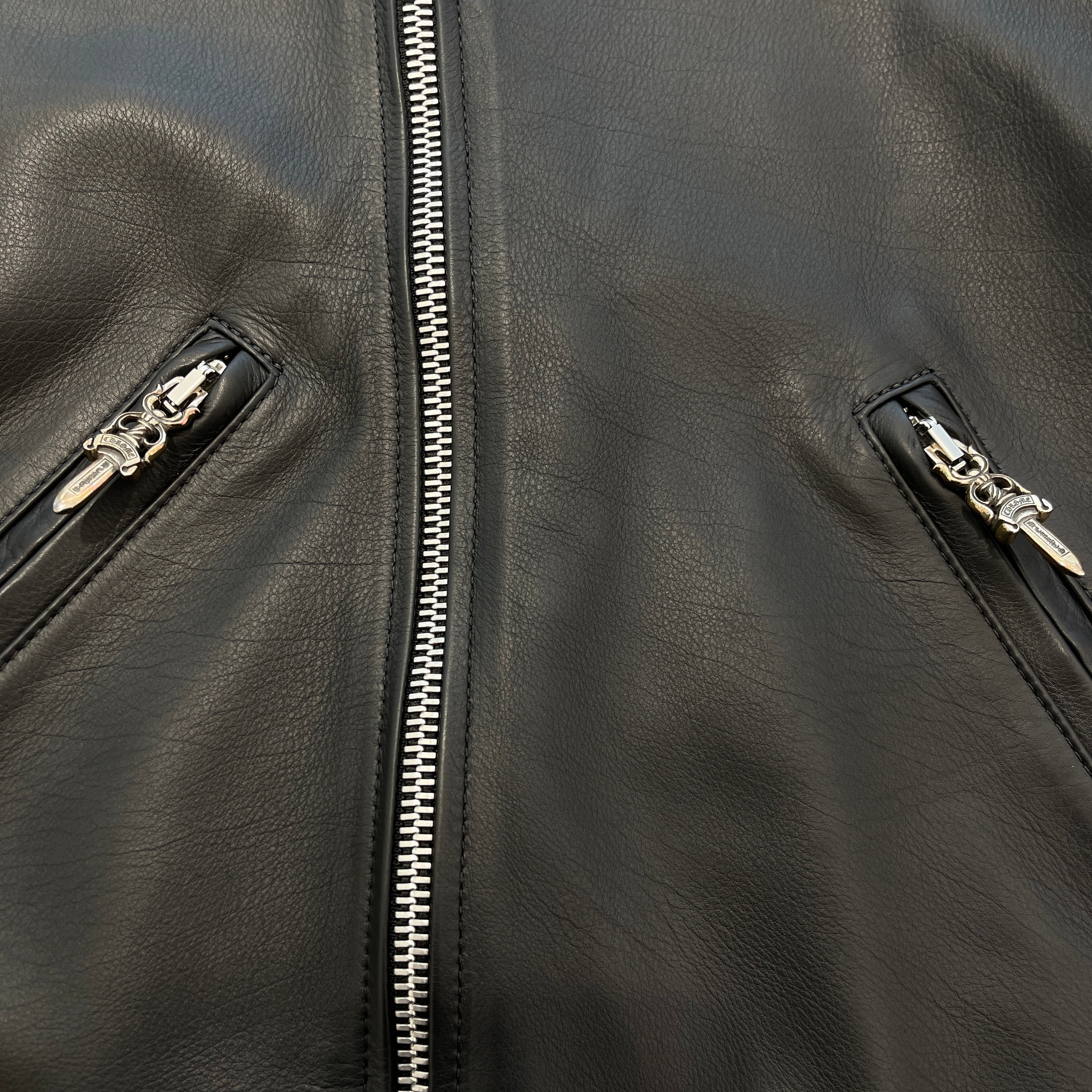 CHROME HEARTS Motoski Gunslinger Leather Rider's Jacket Size S クロムハーツ モトスキー ガンスリンガー レザー ライダース ジャケット サイズS