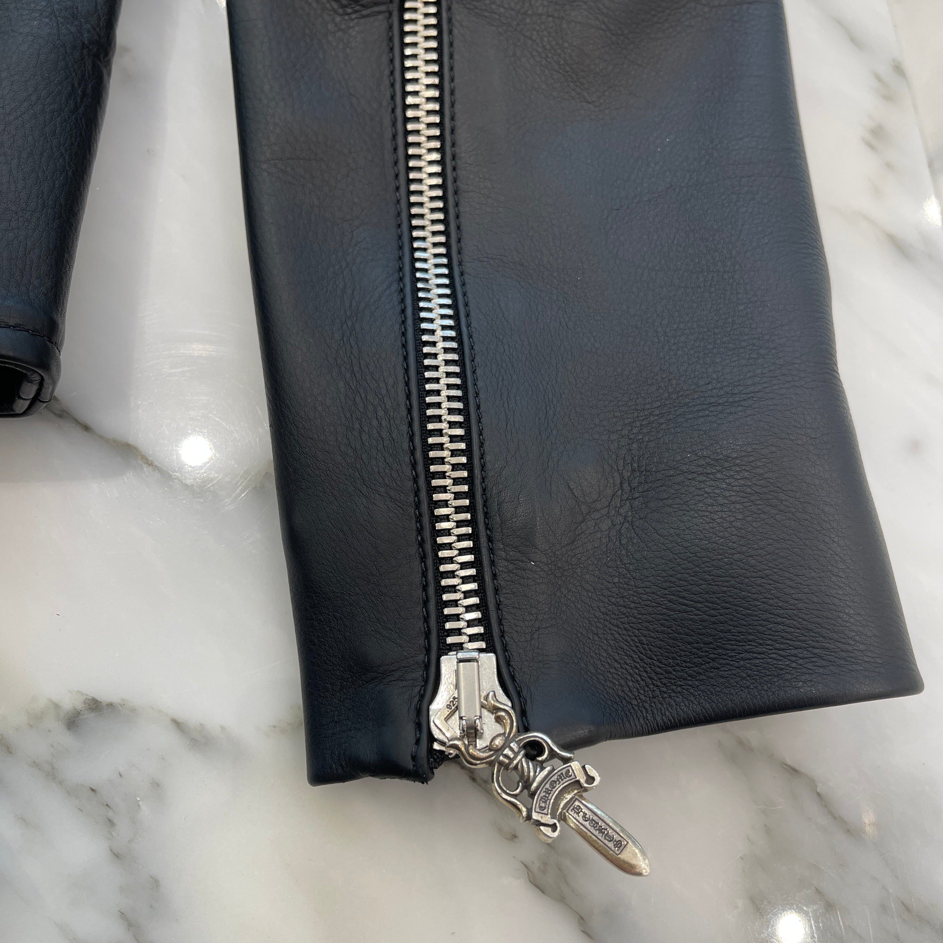 CHROME HEARTS Motoski Gunslinger Leather Rider's Jacket Size S クロムハーツ モトスキー ガンスリンガー レザー ライダース ジャケット サイズS