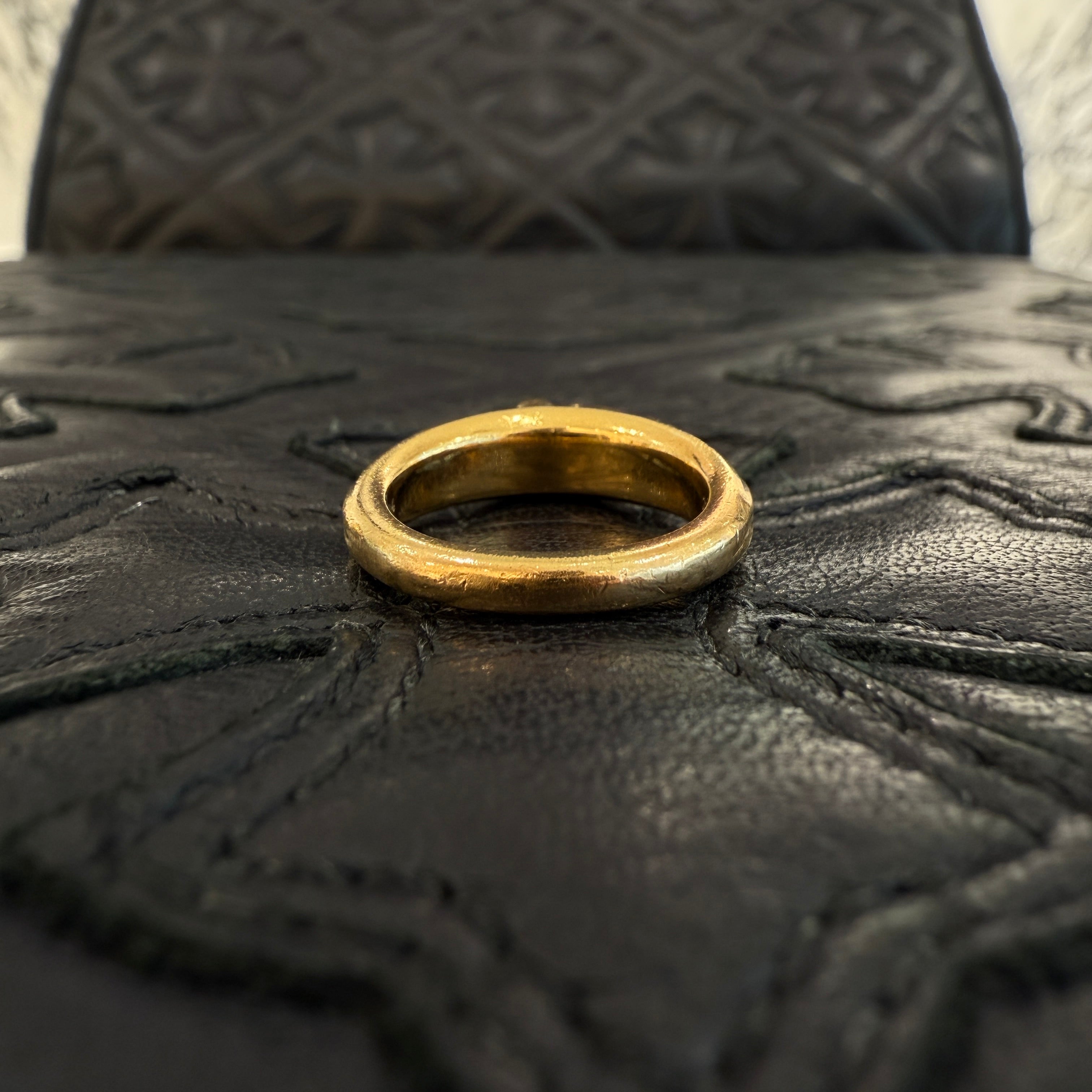 CHROME HEARTS 22K Baby Classic Dagger Ring Pave Diamond Size 6号 クロムハーツ 22K ベイビークラシック ダガーリング パヴェダイヤモンド サイズ6号