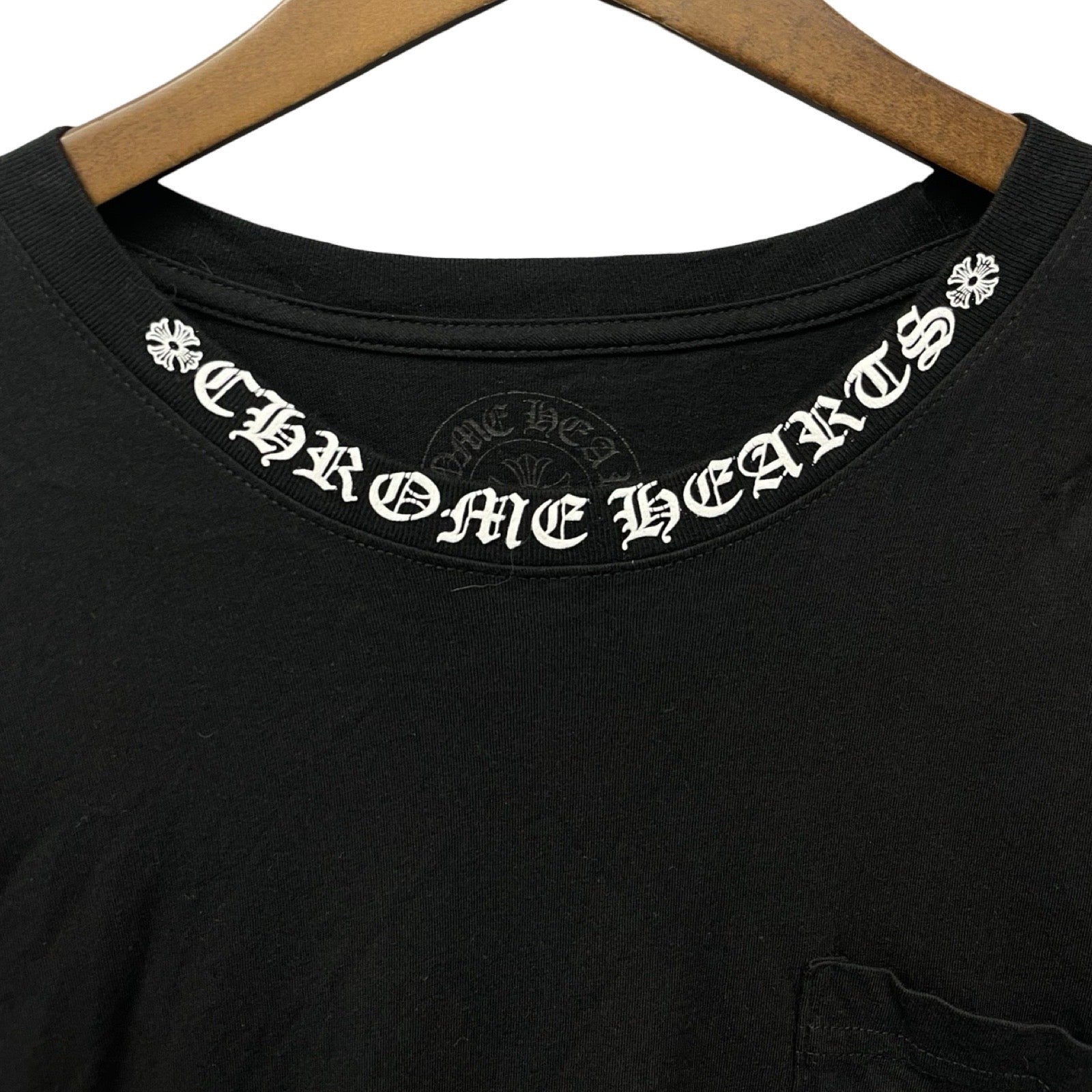 CHROME HEARTS Neck Logo Long Sleeve Tee Size L