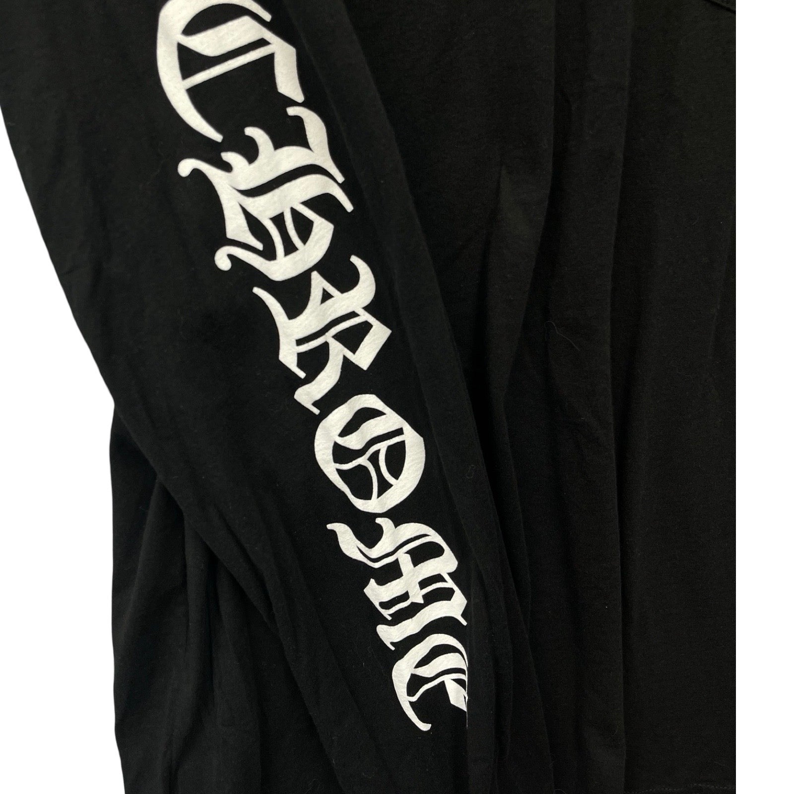 CHROME HEARTS Neck Logo Long Sleeve Tee Size L