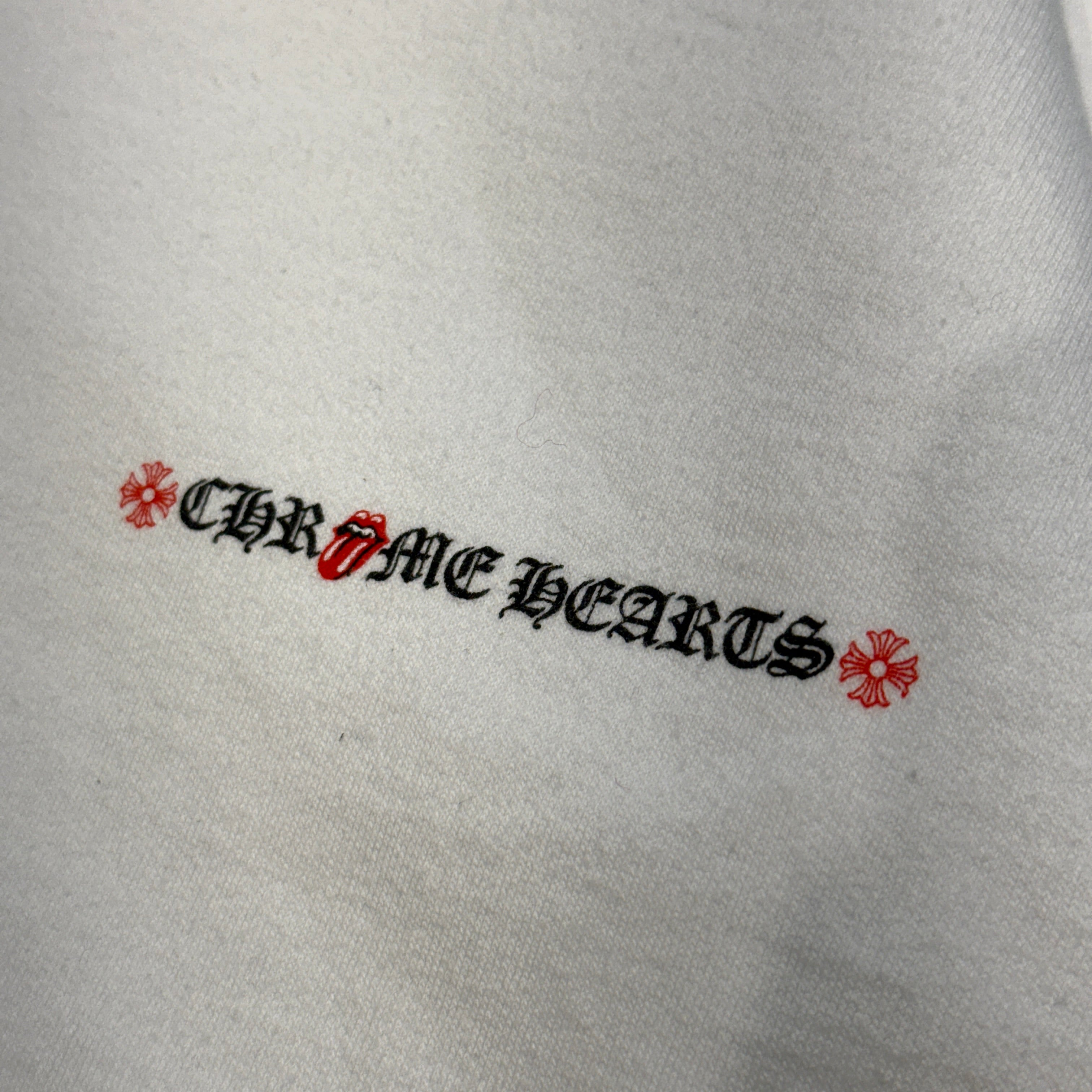 CHROME HEARTS × The Rolling Stones New York Limited Lip & Tan Pullover Hoodie Size M クロムハーツ × ローリングストーンズ ニューヨーク限定 リップアンドタン プルオーバー フーディ サイズM