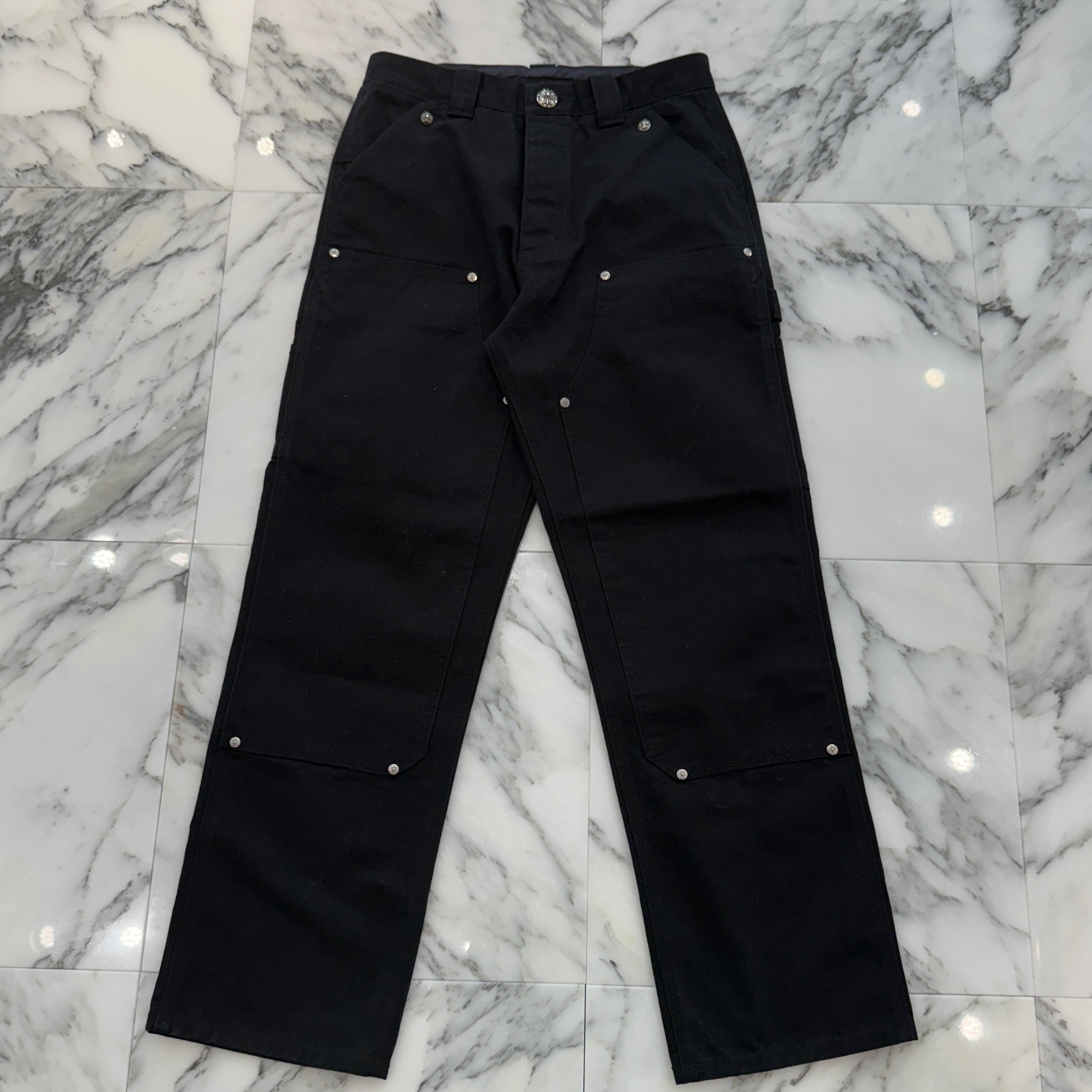 CHROME HEARTS Carpenter Cross Ball Button Denim Pants Size 30 クロムハーツ カーペンター クロスボールボタン デニムパンツ サイズ30