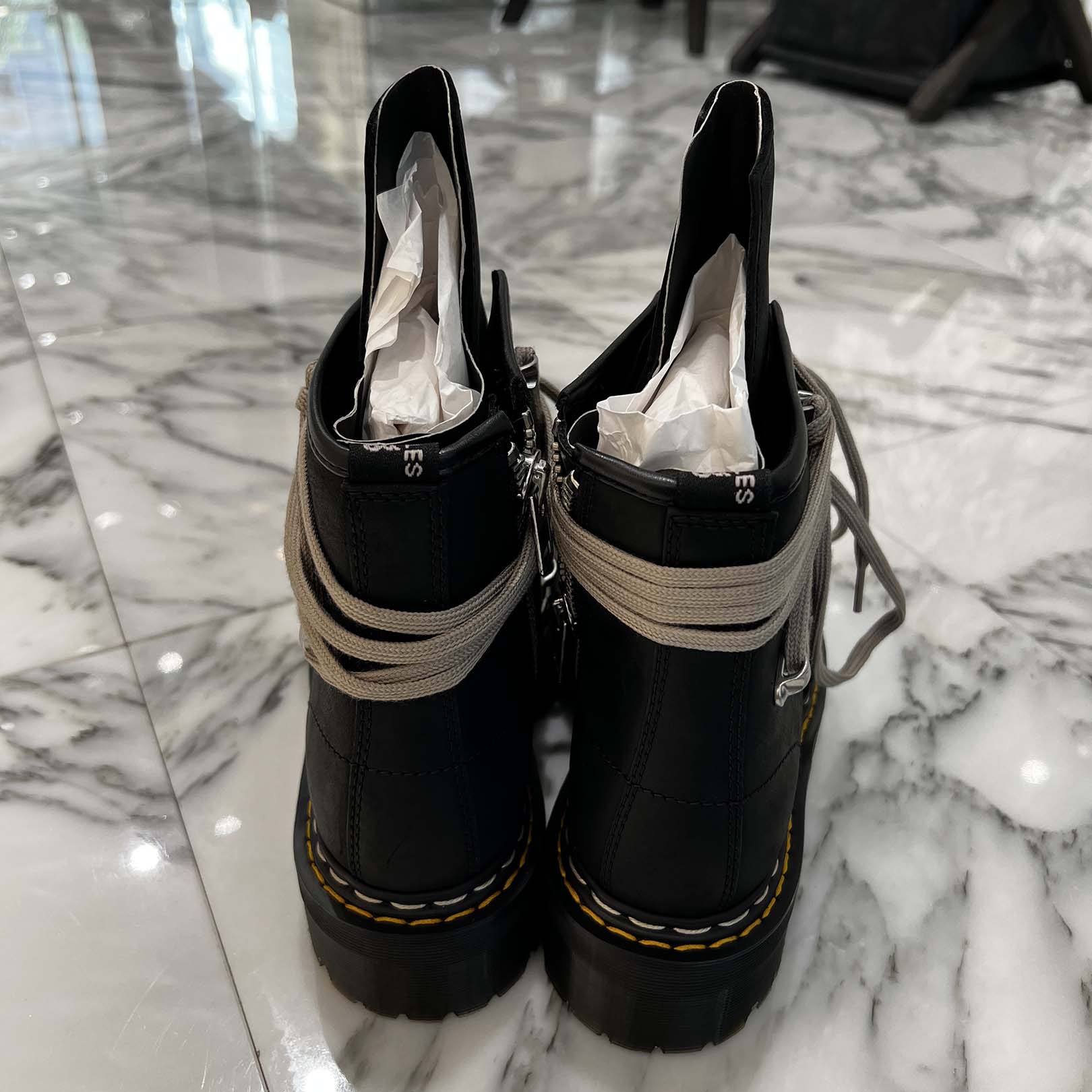 Rick Owens × Dr.Martens 1460 QUAD SOLE MEGALACE Boot