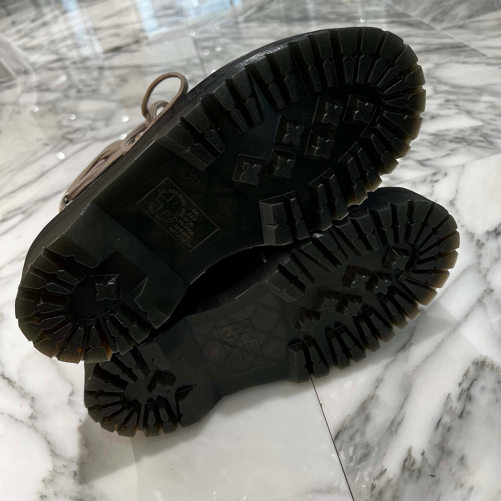 Rick Owens × Dr.Martens 1460 QUAD SOLE MEGALACE Boot DW02E68128001 Size UK6(25.0cm) リックオウエンス×ドクターマーチン 1460 クアッドソール メガレースブーツ サイズUK6(25.0cm)