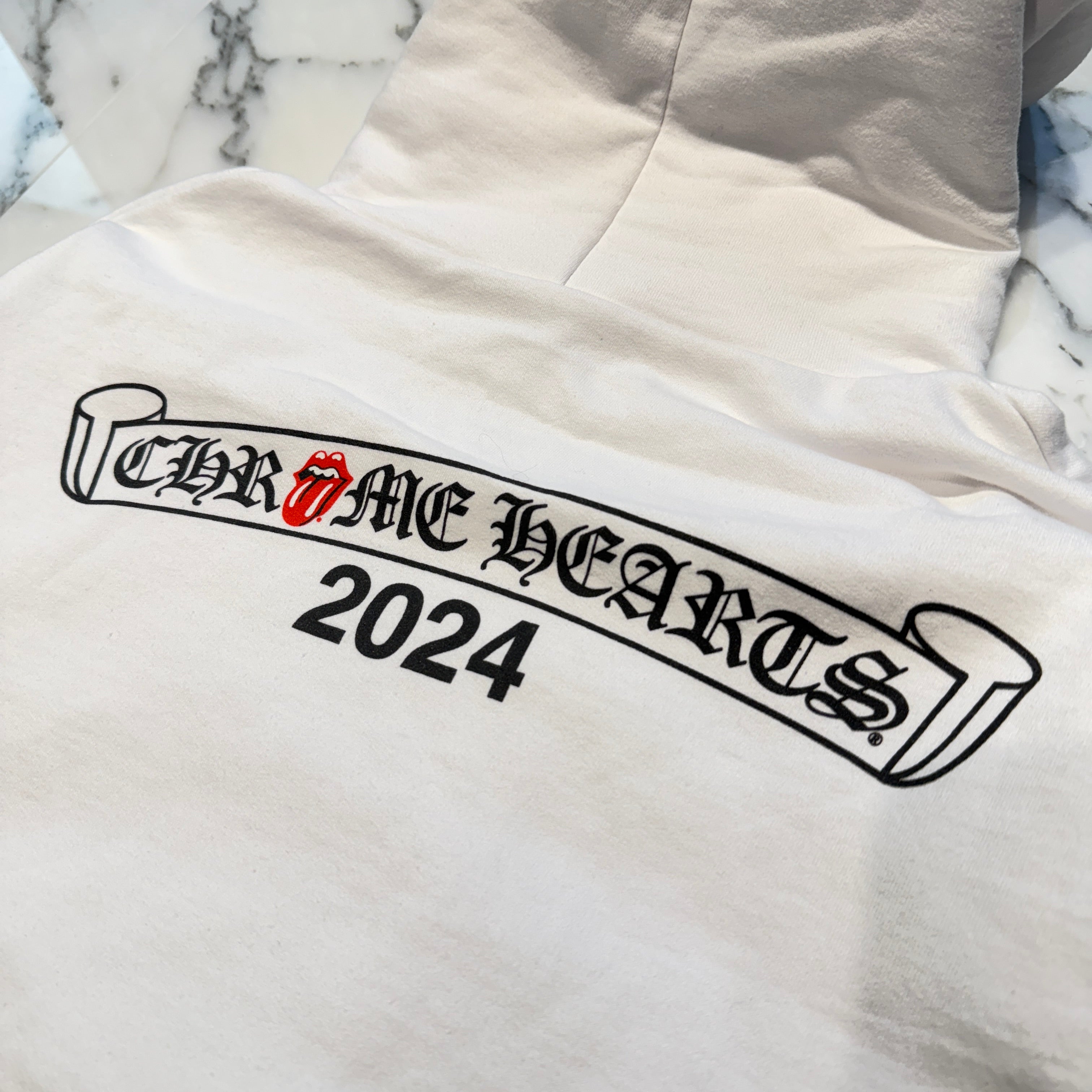 CHROME HEARTS × The Rolling Stones New York Limited Lip & Tan Pullover Hoodie Size M クロムハーツ × ローリングストーンズ ニューヨーク限定 リップアンドタン プルオーバー フーディ サイズM