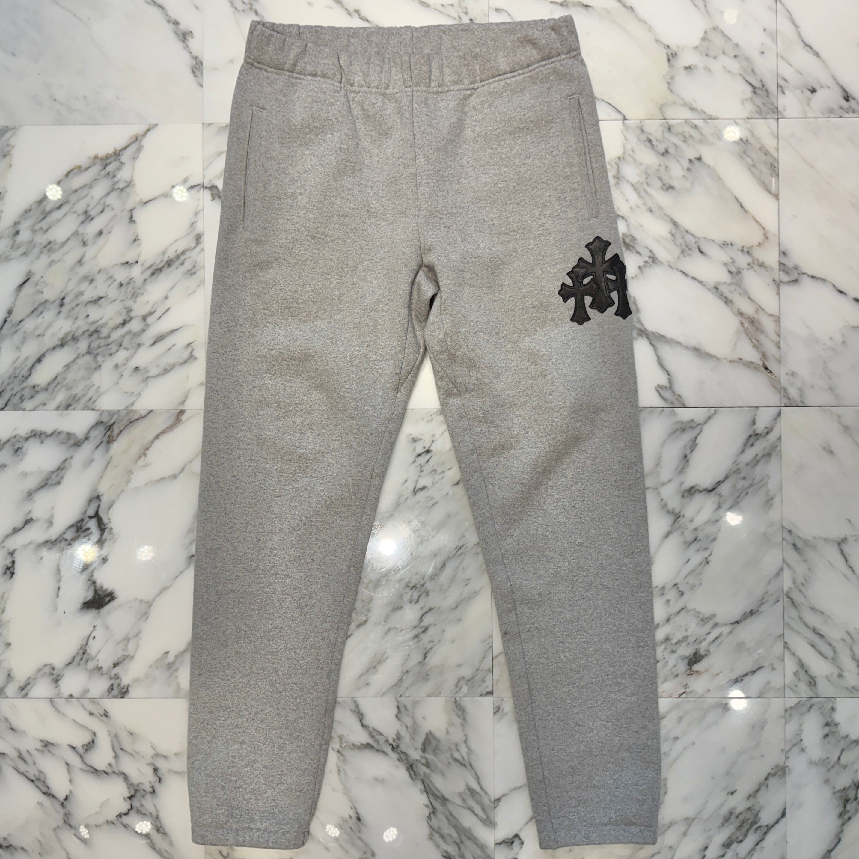 CHROME HEARTS Y NOT 3 Cemetery Cross Patch Sweat Long Pants Size L クロムハーツ ワイノット 3セメタリークロスパッチ スウェットパンツ サイズL