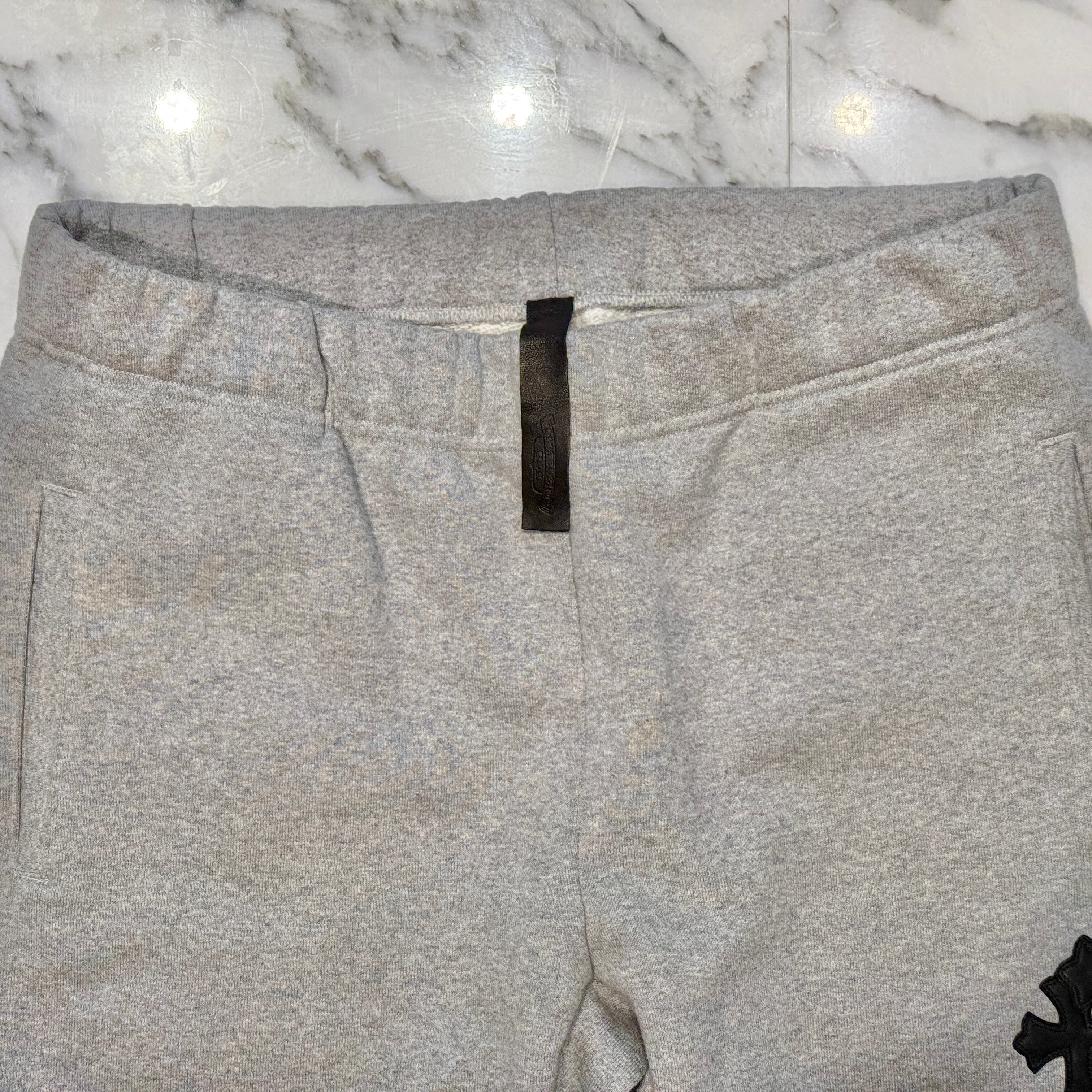 CHROME HEARTS Y NOT 3 Cemetery Cross Patch Sweat Long Pants Size L