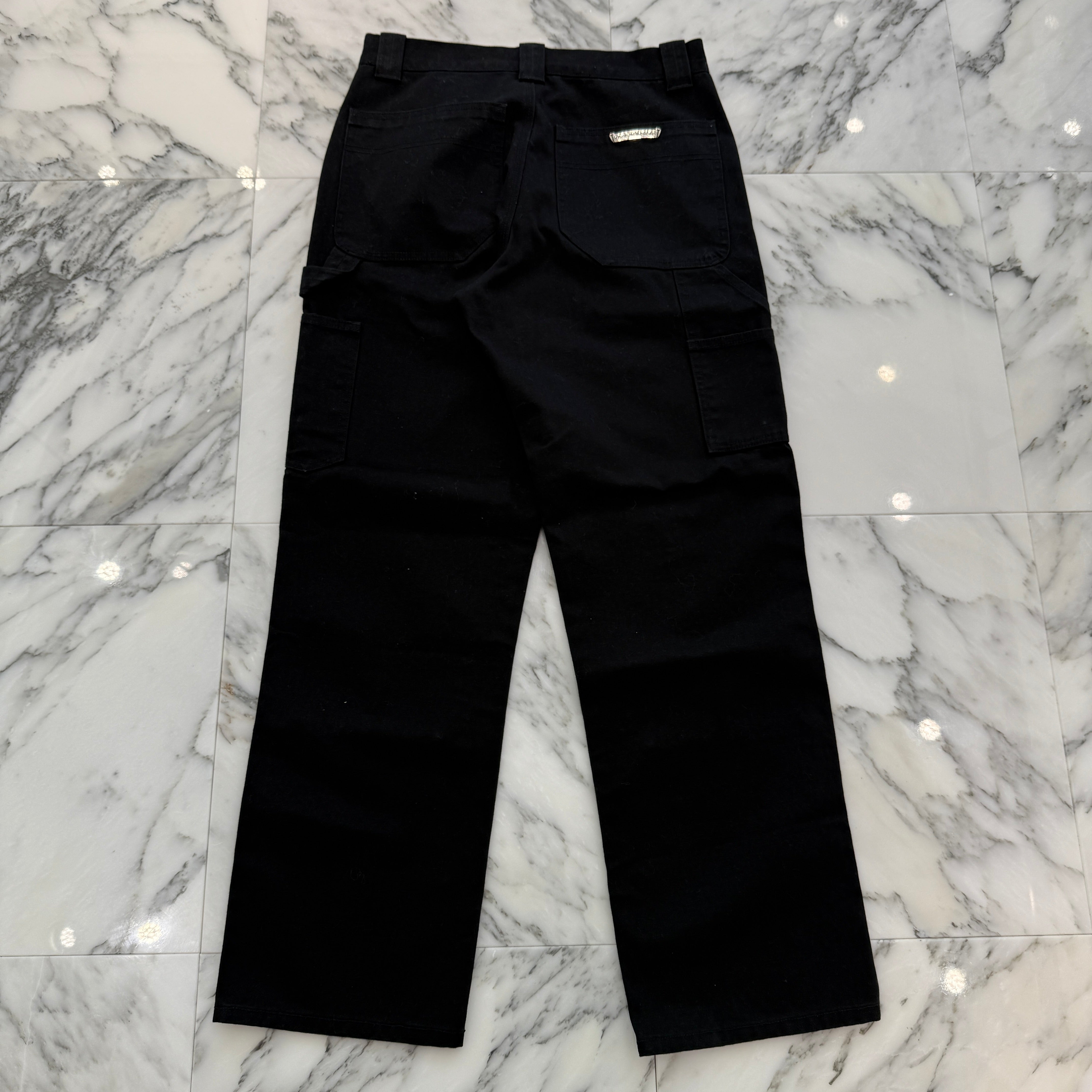 CHROME HEARTS Carpenter Cross Ball Button Denim Pants Size 30
