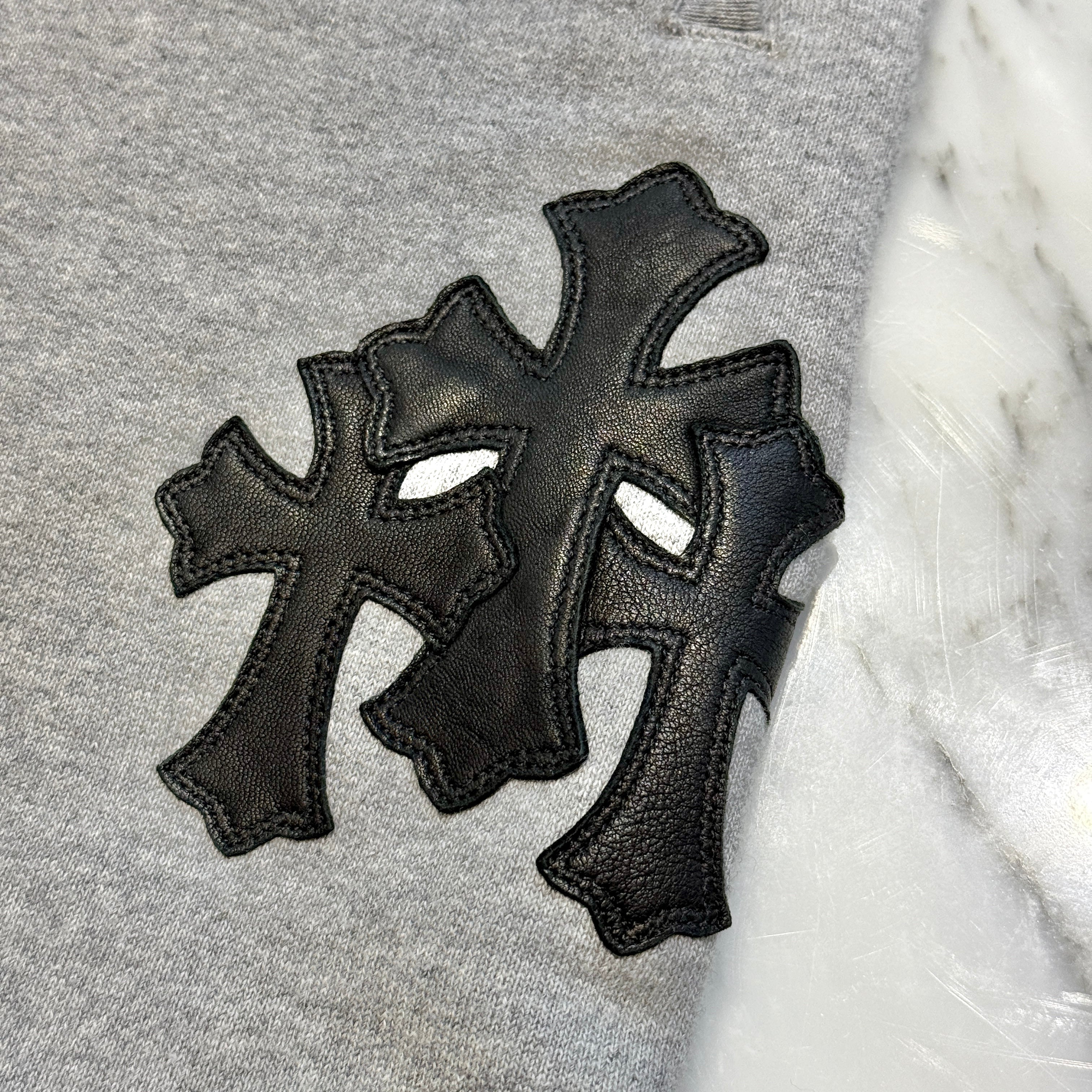 CHROME HEARTS Y NOT 3 Cemetery Cross Patch Sweat Long Pants CHROME HEARTS Y NOT 3 Cemetery Cross Patch Sweat Long Pants