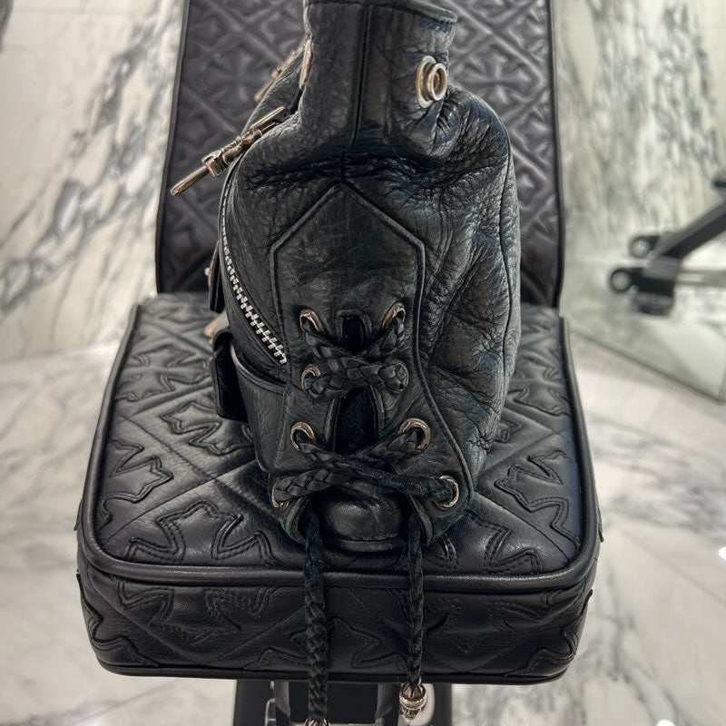 CHROME HEARTS JJ Dean Leather Riders Hand Bag クロムハーツ JJ ディーン レザー ライダース ハンドバッグ