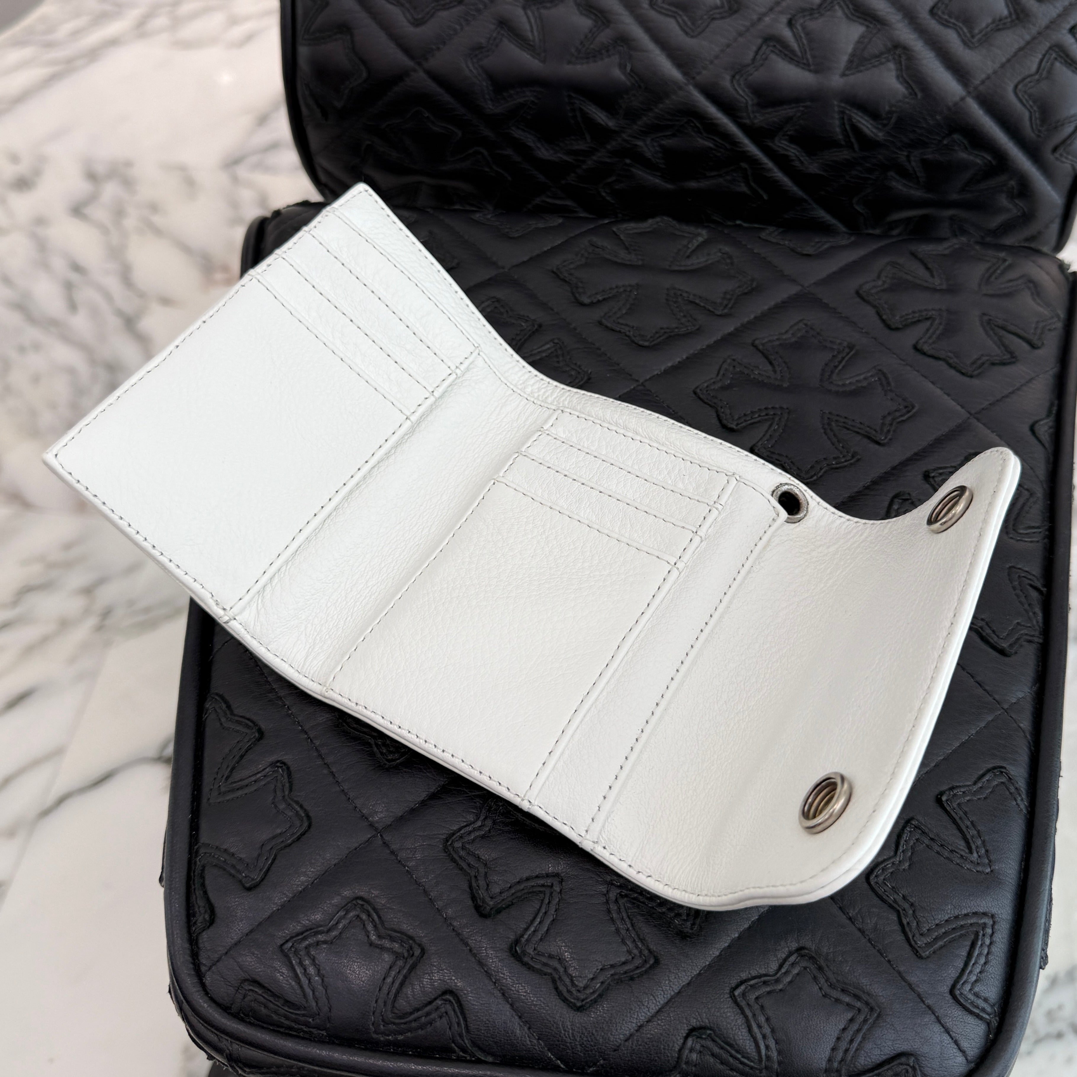 CHROME HEARTS Wave Mini Cross Ball Wallet クロムハーツ ウェイブミニ クロスボール ウォレット