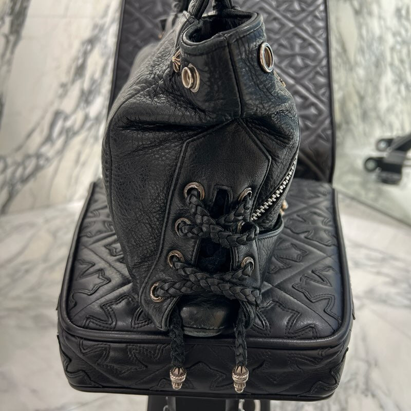 CHROME HEARTS JJ Dean Leather Riders Hand Bag クロムハーツ JJ ディーン レザー ライダース ハンドバッグ