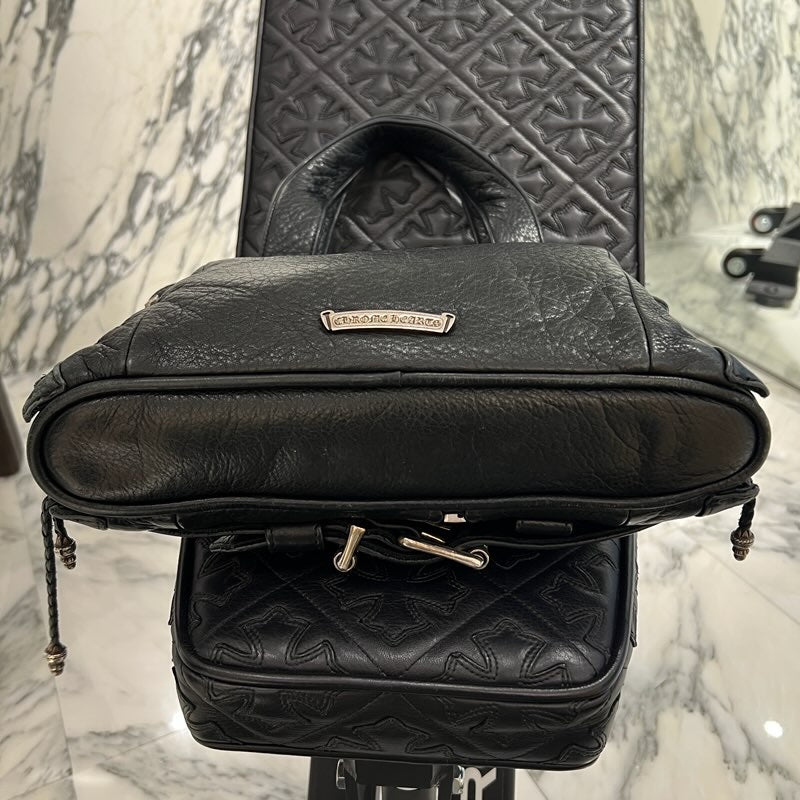 CHROME HEARTS JJ Dean Leather Riders Hand Bag クロムハーツ JJ ディーン レザー ライダース ハンドバッグ