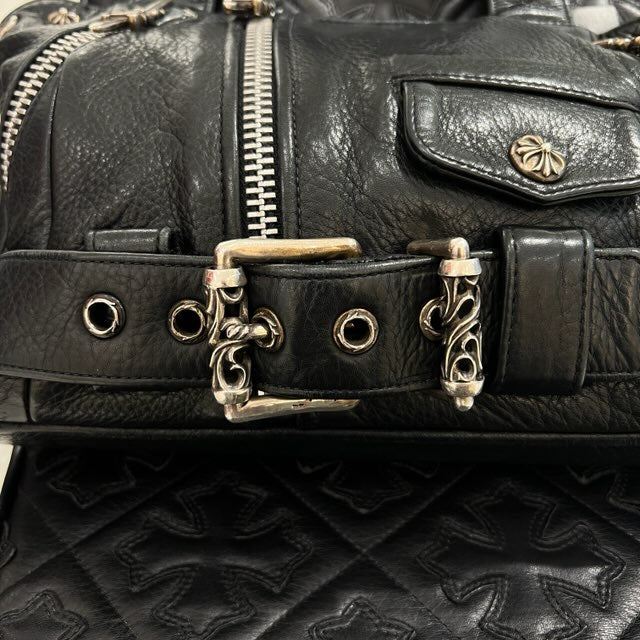 CHROME HEARTS JJ Dean Leather Riders Hand Bag クロムハーツ JJ ディーン レザー ライダース ハンドバッグ