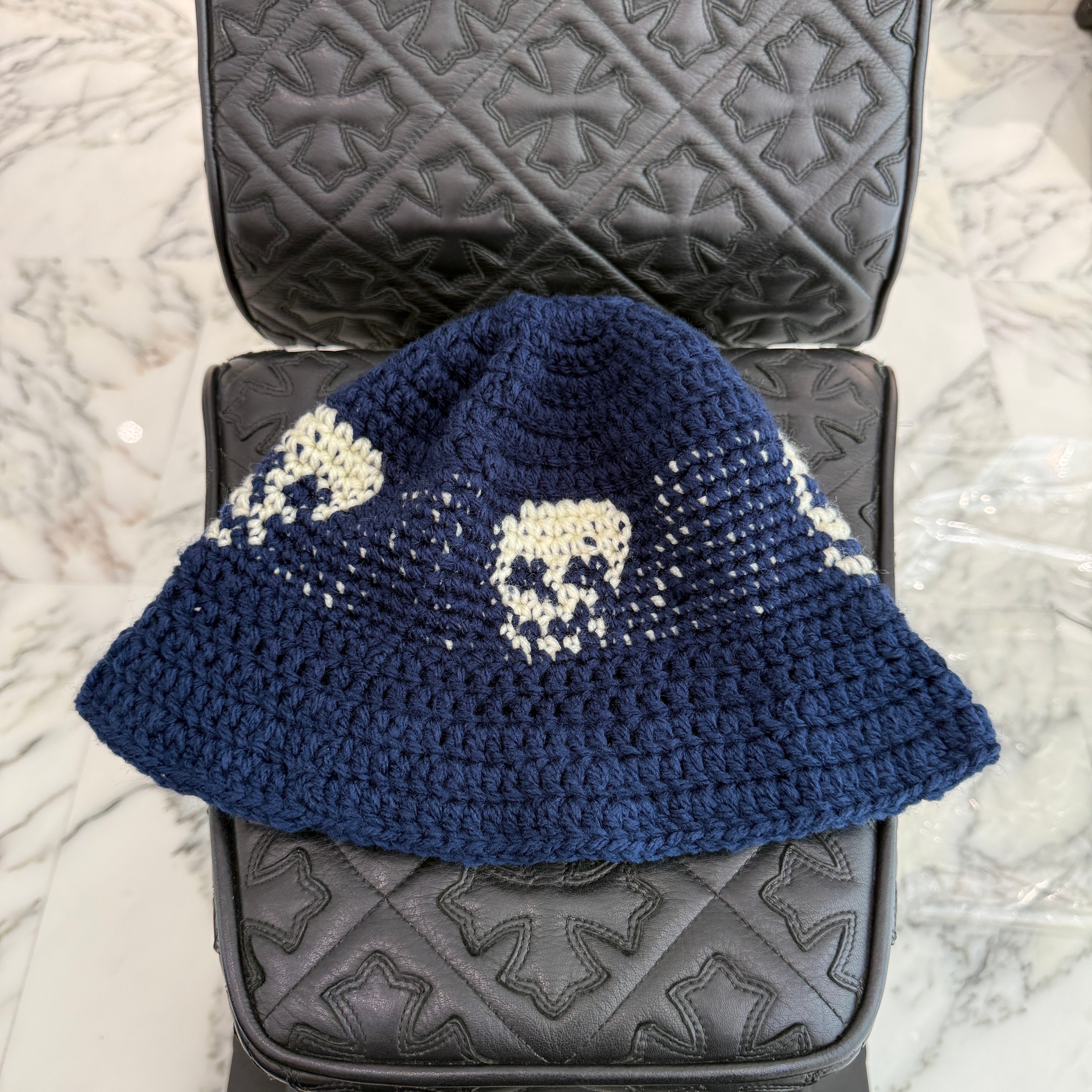 Y.A.R.N Skull Handmade Knit hat  ヤーン スカル ハンドメイド ニットハット