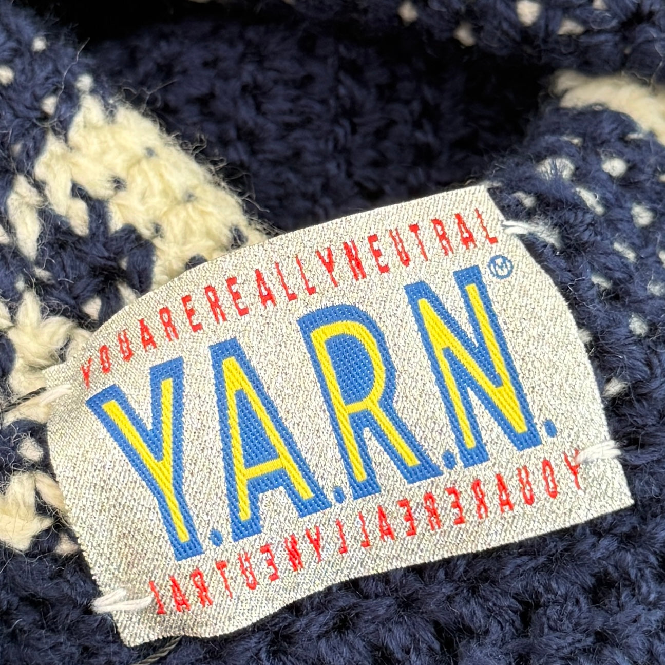 Y.A.R.N Skull Handmade Knit hat ヤーン スカル ハンドメイド ニット