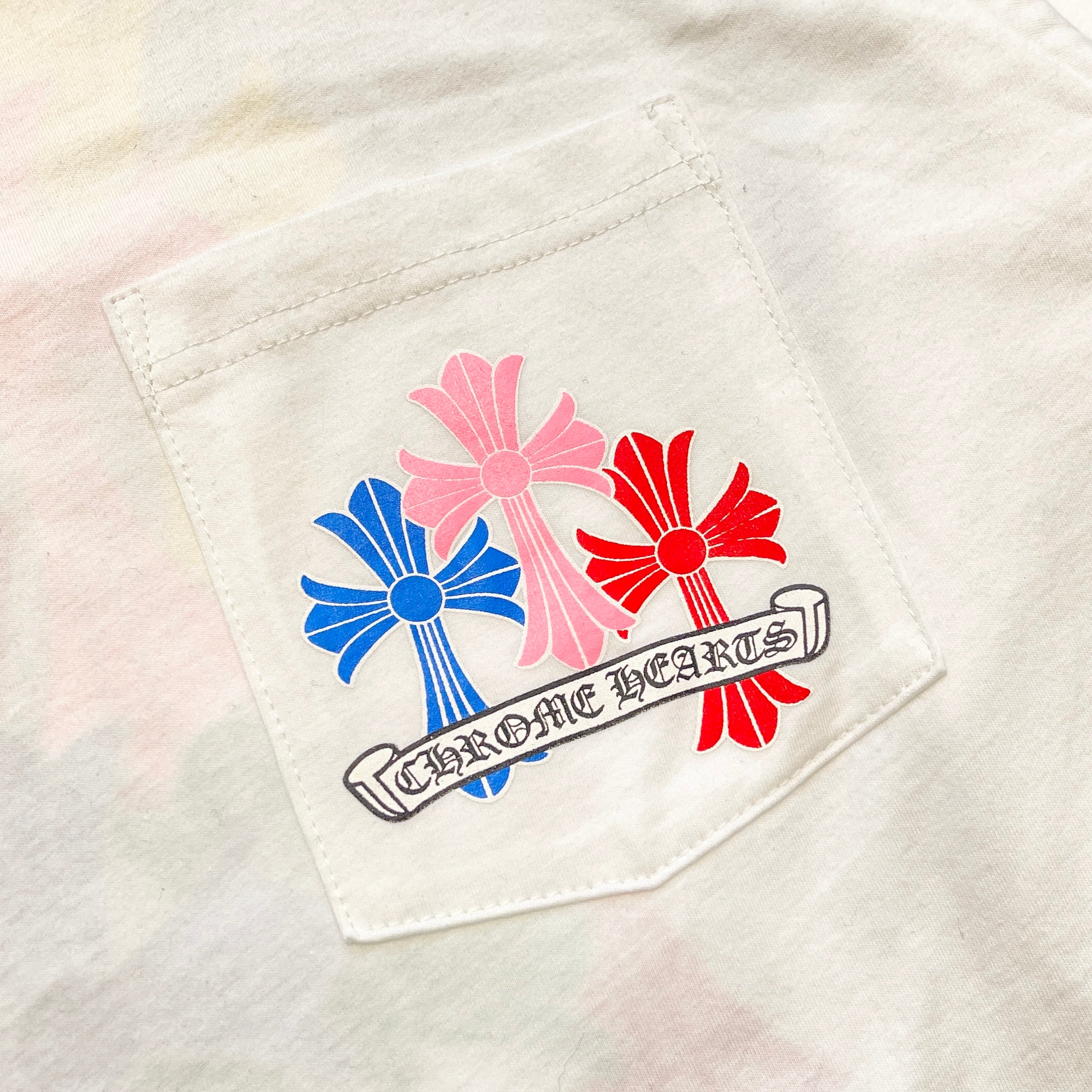 CHROME HEARTS 2021SS MLTCOL CEM CRS Long Sleeve Tee Size M クロムハーツ マルチカラー セメタリークロス ロングスリーブTシャツ サイズM