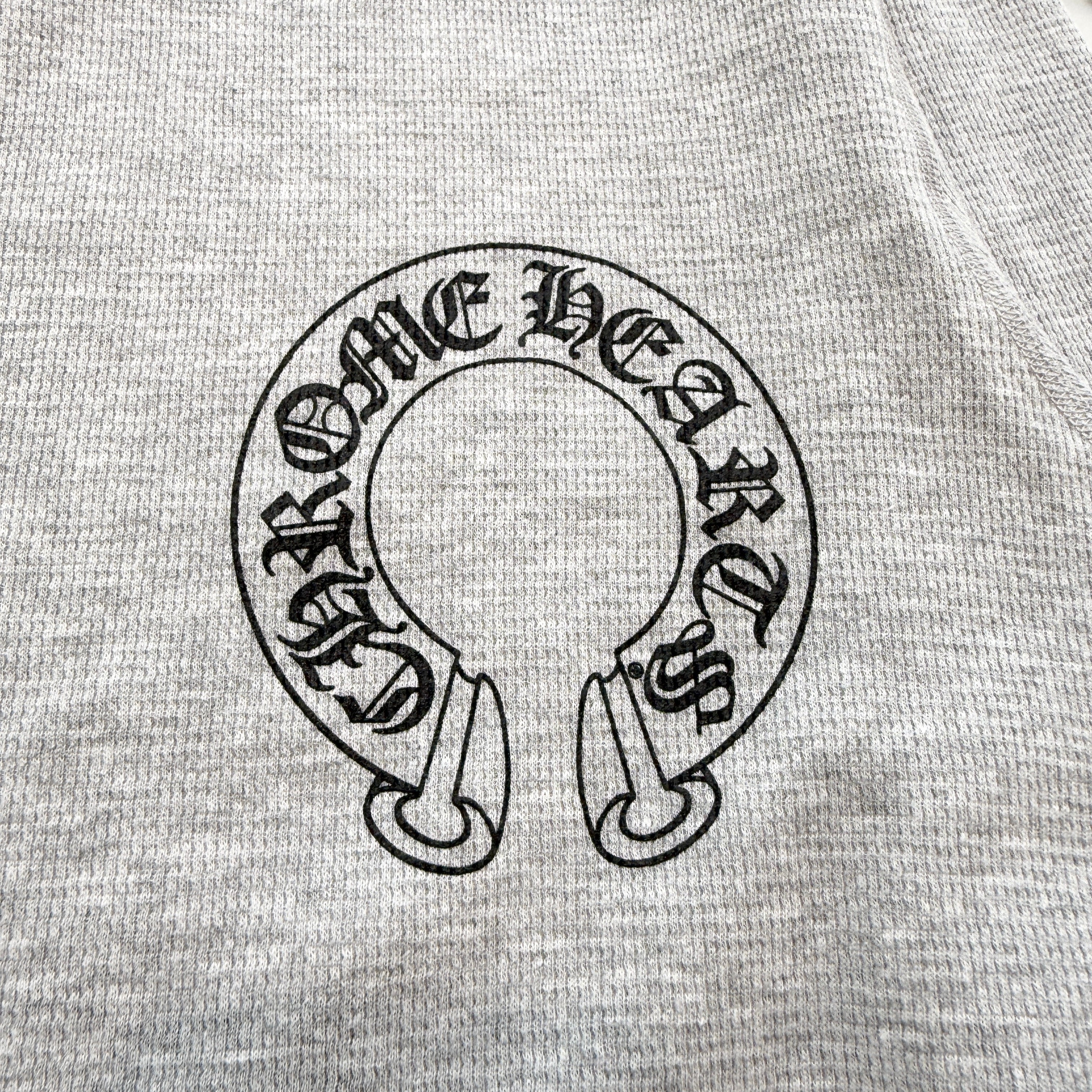 CHROME HEARTS 2025SS Floral Cross Horseshoe Thermal Long Sleeve Tee Size XL クロムハーツ フローラルクロス ホースシュー サーマル ロングスリーブTシャツ サイズXL