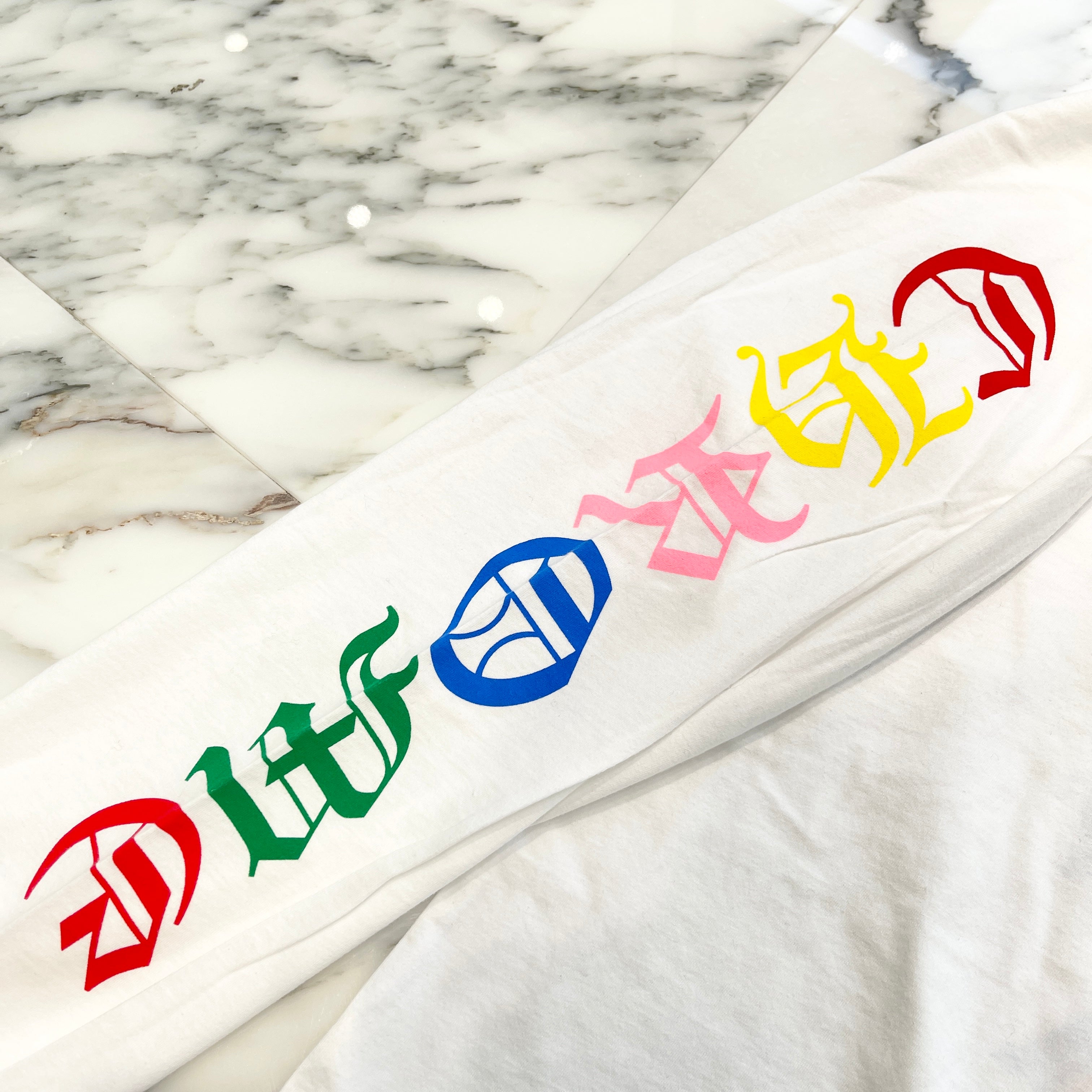 CHROME HEARTS 2021SS MLTCOL CEM CRS Long Sleeve Tee Size M クロムハーツ マルチカラー セメタリークロス ロングスリーブTシャツ サイズM