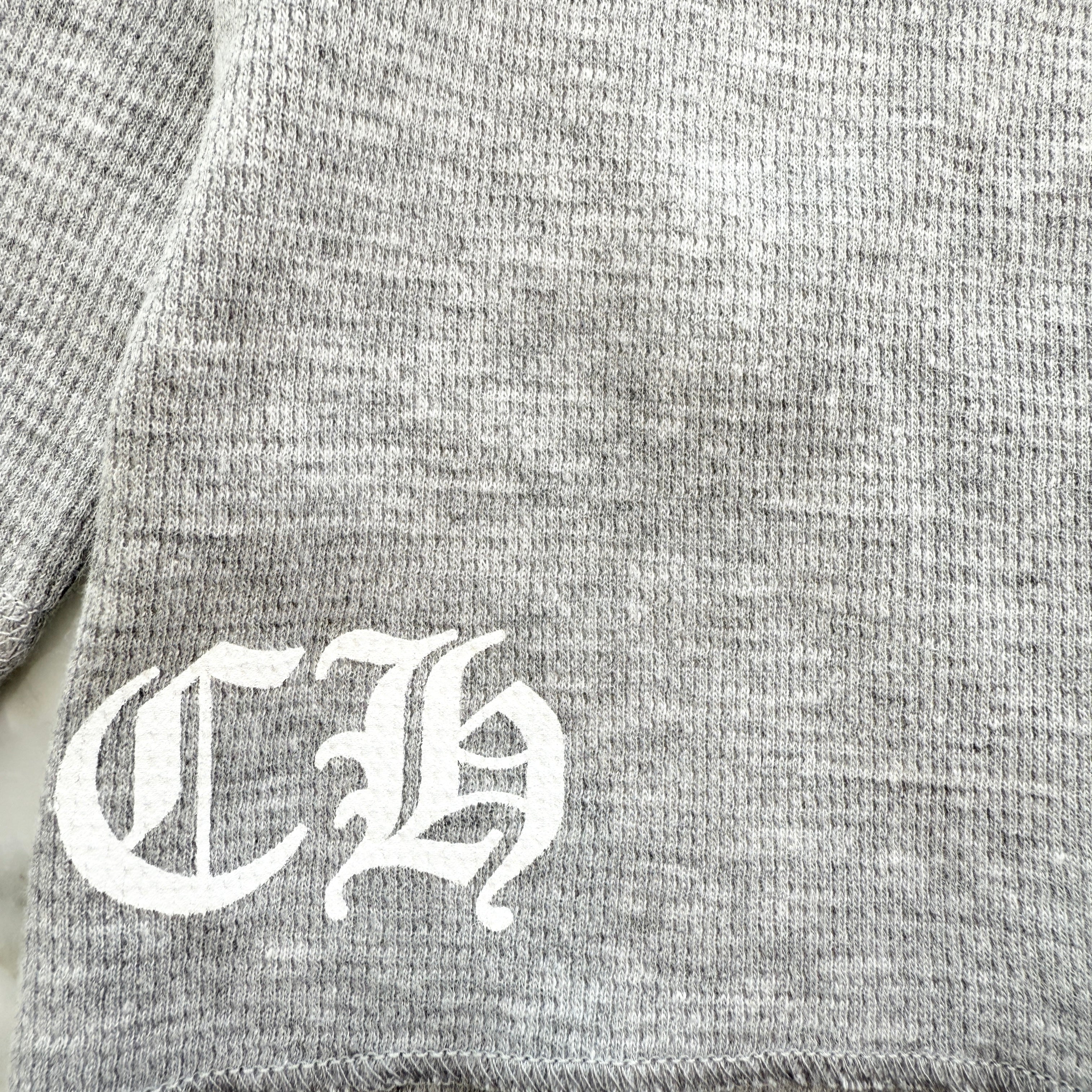 CHROME HEARTS 2025SS Floral Cross Horseshoe Thermal Long Sleeve Tee Size XL クロムハーツ フローラルクロス ホースシュー サーマル ロングスリーブTシャツ サイズXL