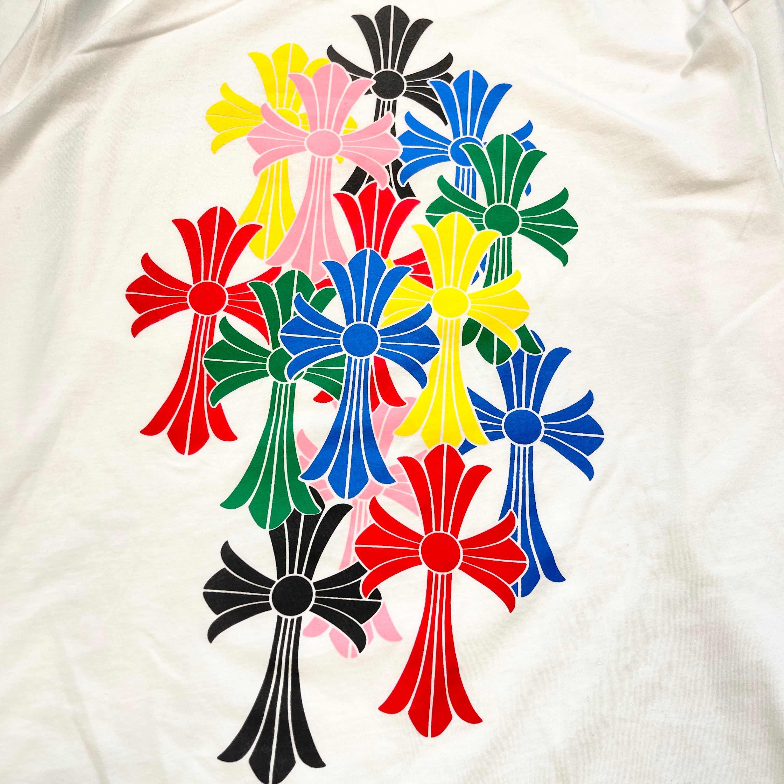 CHROME HEARTS 2021SS MLTCOL CEM CRS Long Sleeve Tee Size M クロムハーツ マルチカラー セメタリークロス ロングスリーブTシャツ サイズM