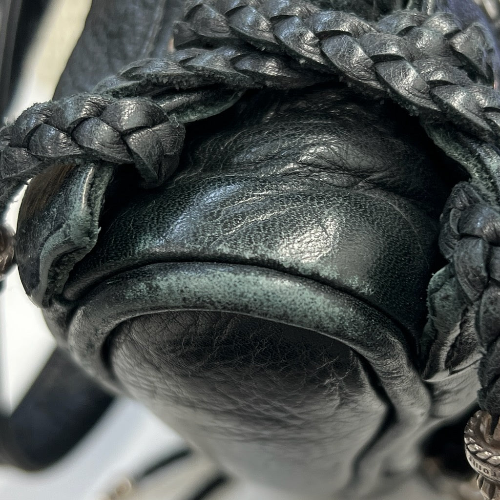 CHROME HEARTS JJ Dean Leather Riders Hand Bag クロムハーツ JJ ディーン レザー ライダース ハンドバッグ