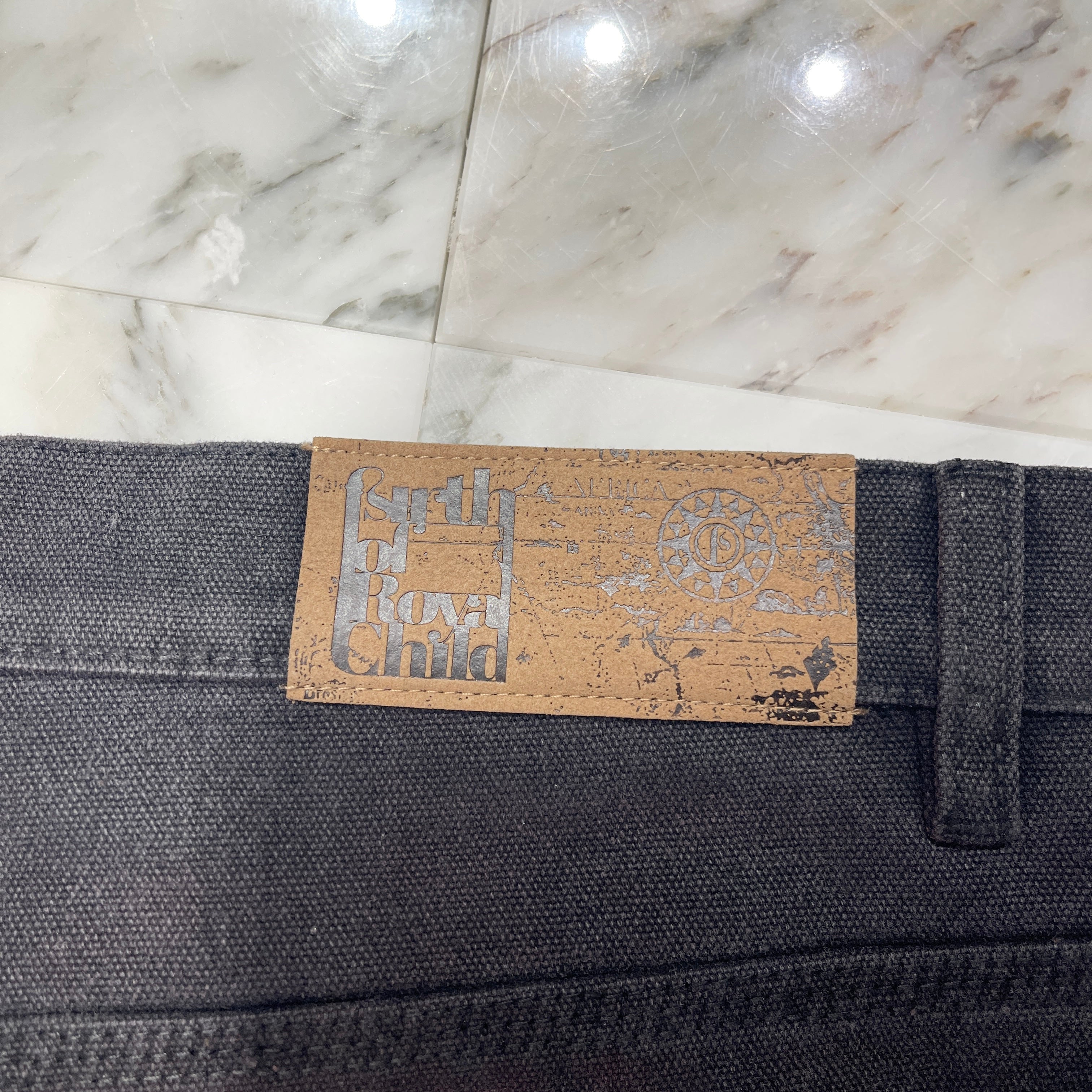 BIRTH OF ROYAL CHILD 2024AW REDIAL 20K DIAMND JORTS / WASHED BLK BC24SSSP02 Size XL バースオブロイヤルチャイルド レディアル ダイヤモンド風装飾 ショーツ / ウォッシュドブラック サイズXL