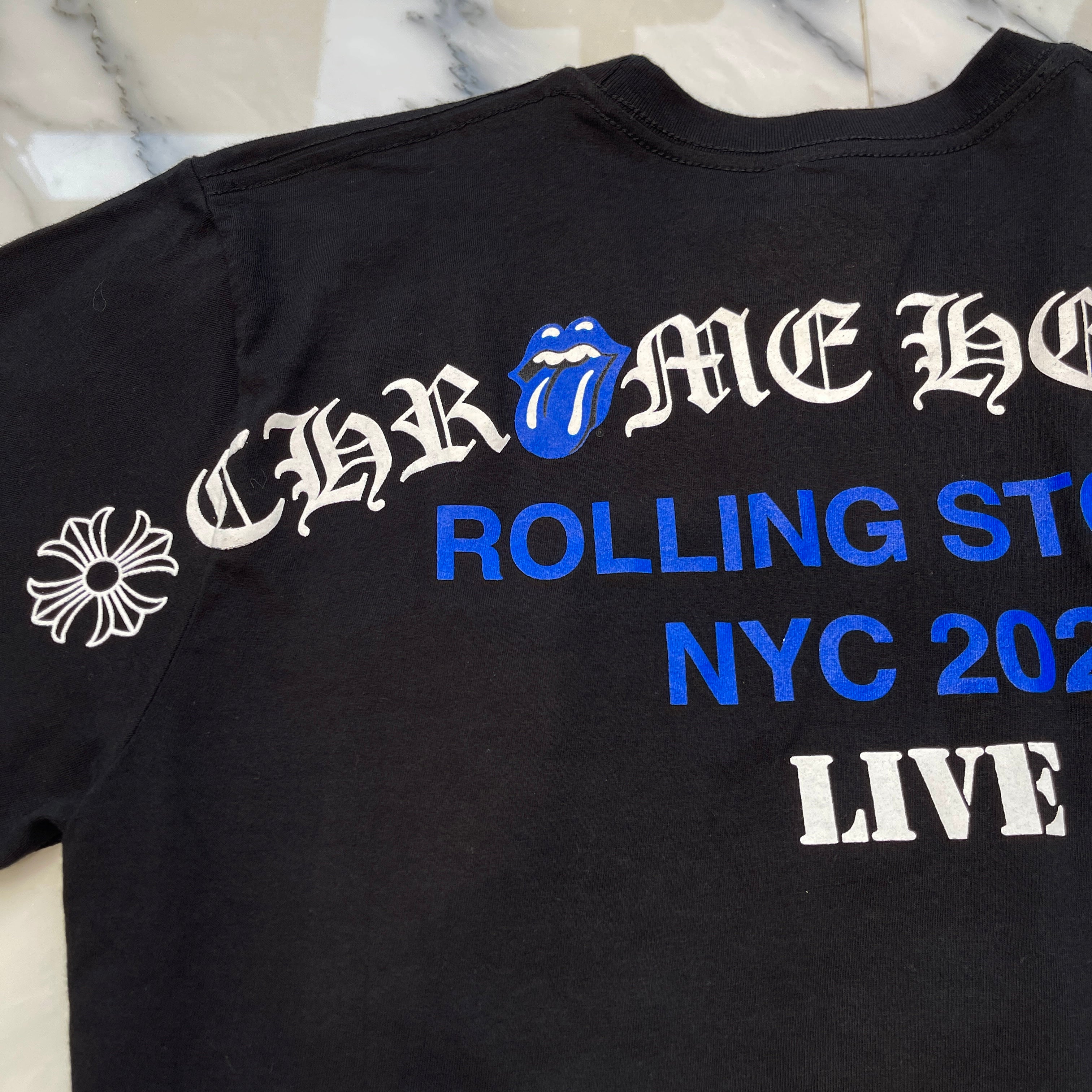 CHROME HEARTS × The Rolling Stones New York Limited Short Sleeve Tee Size M クロムハーツ × ローリングストーンズ ニューヨーク限定 ショートスリーブTシャツ サイズM