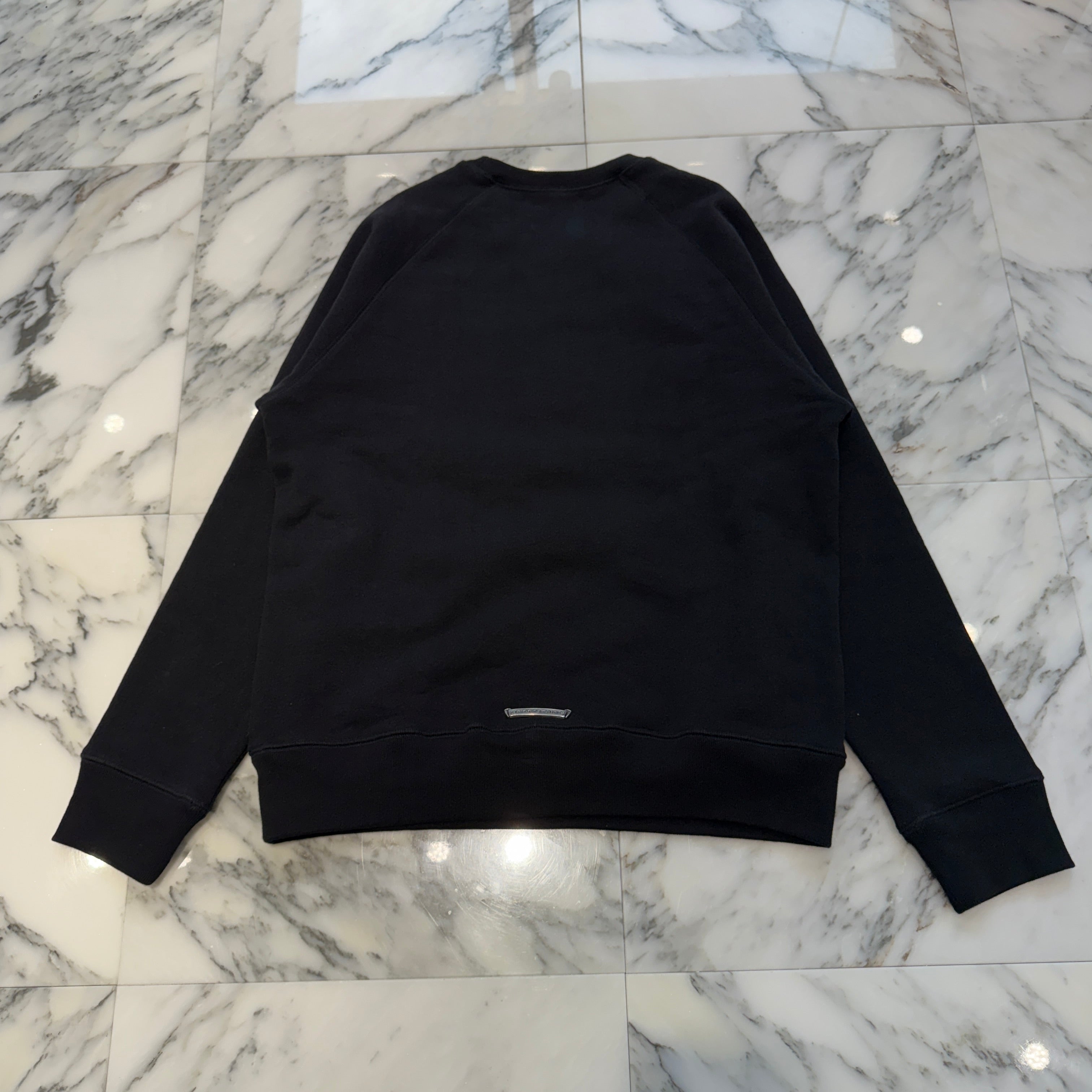 CHROME HEARTS King Taco 3 Cemetery Cross Embroidery Sweat Shirt Size S クロムハーツ キングタコ 3セメタリークロス刺繍 スウェットシャツ サイズS