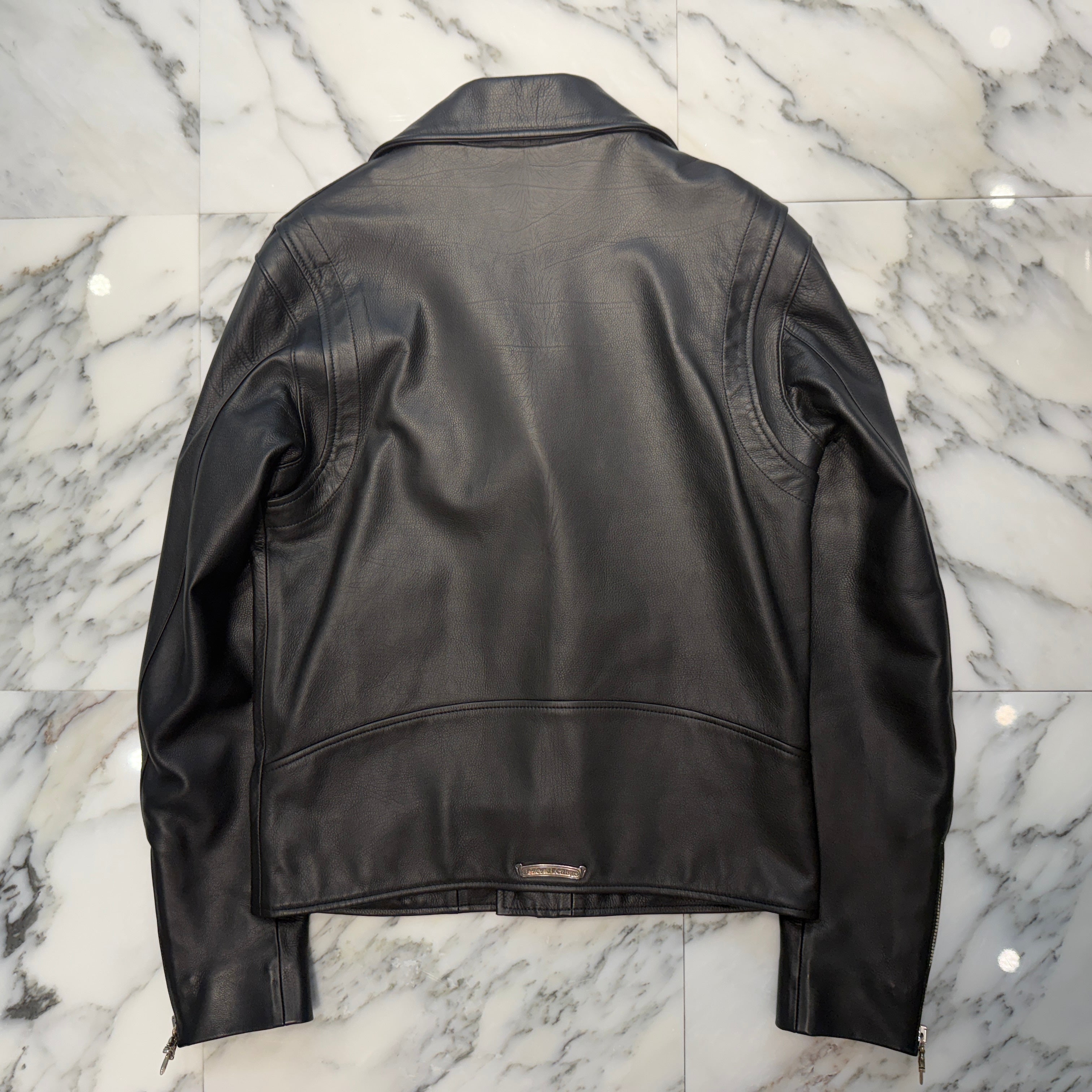 CHROME HEARTS Moto Dagger Zip Up Riders Leather Jacket Size S クロムハーツ モト ダガージップアップ ライダース レザー ジャケット サイズS