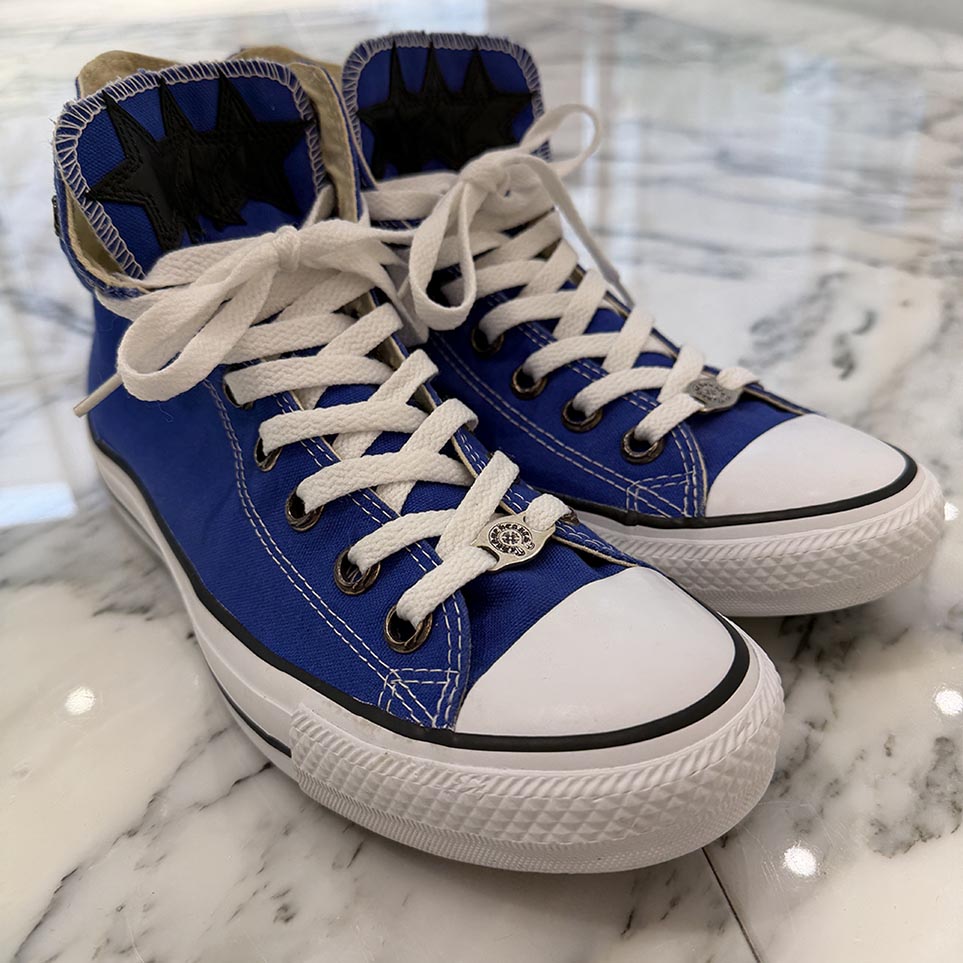 CHROME HEARTS × CONVERSE ALL STAR Silver Dagger Canvas High Top Sneakers Size 26.5cm クロムハーツ × コンバース オールスター シルバーダガー キャンバス ハイカットスニーカー サイズ26.5cm