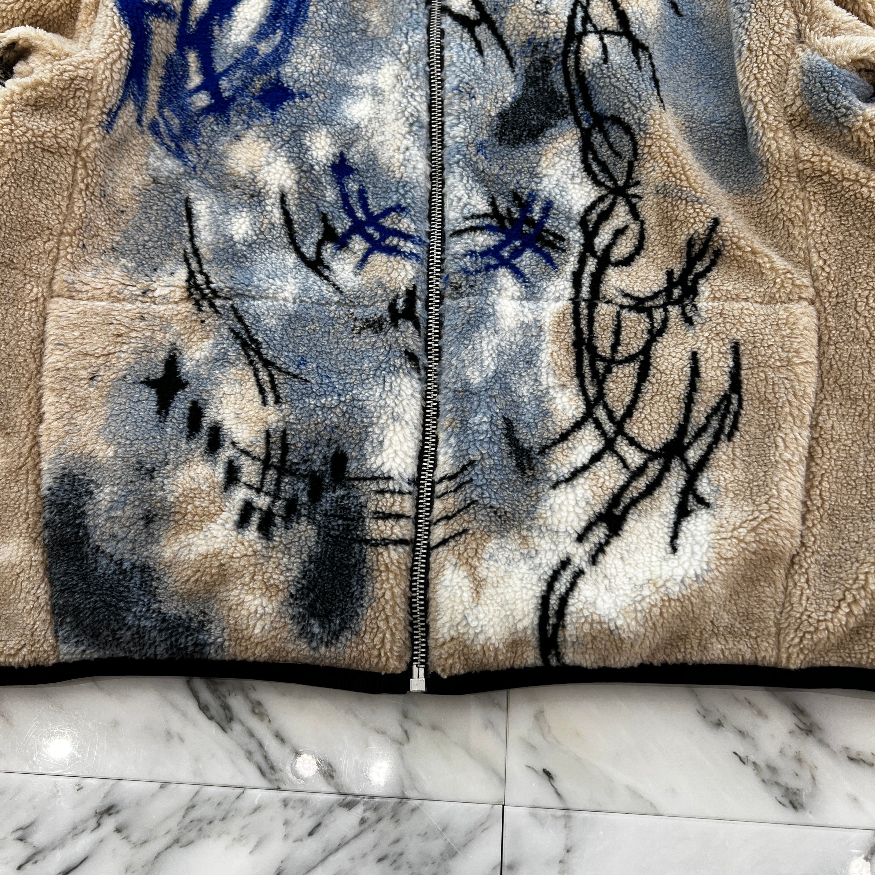 Acne Studios 2025SS Teddy Jacquard Fleece Blouson FN-MN-OUTW001150 Size 46 アクネストゥディオズ テディジャカードフリースブルゾン サイズ46