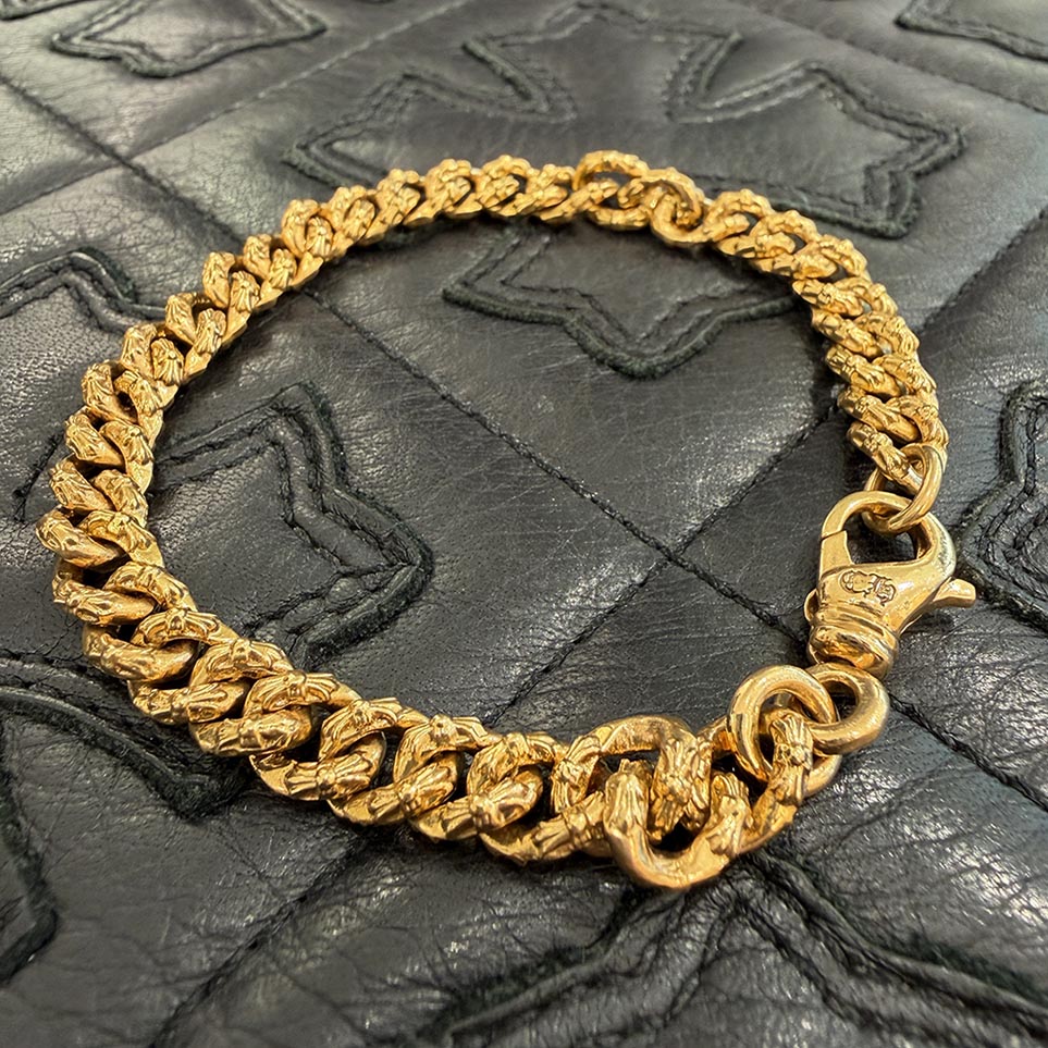 CHROME HEARTS 22K Extra Mini Fancy Chain Bracelet クロムハーツ 22K エクストラ ミニファンシー チェーン ブレスレット
