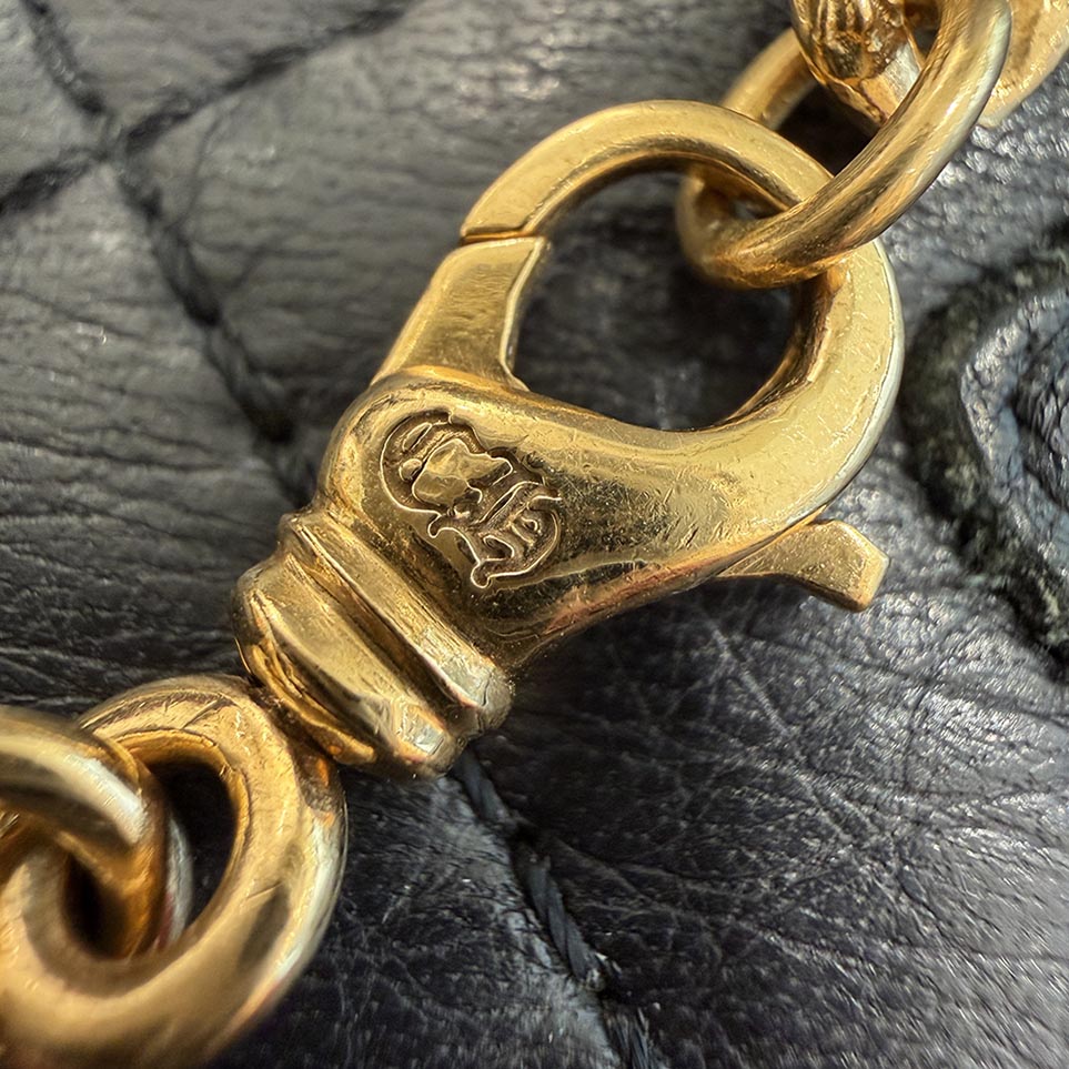 CHROME HEARTS 22K Extra Mini Fancy Chain Bracelet クロムハーツ 22K
