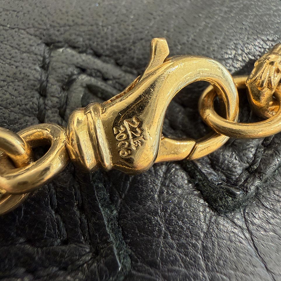 CHROME HEARTS 22K Extra Mini Fancy Chain Bracelet クロムハーツ 22K エクストラ ミニファンシー チェーン ブレスレット