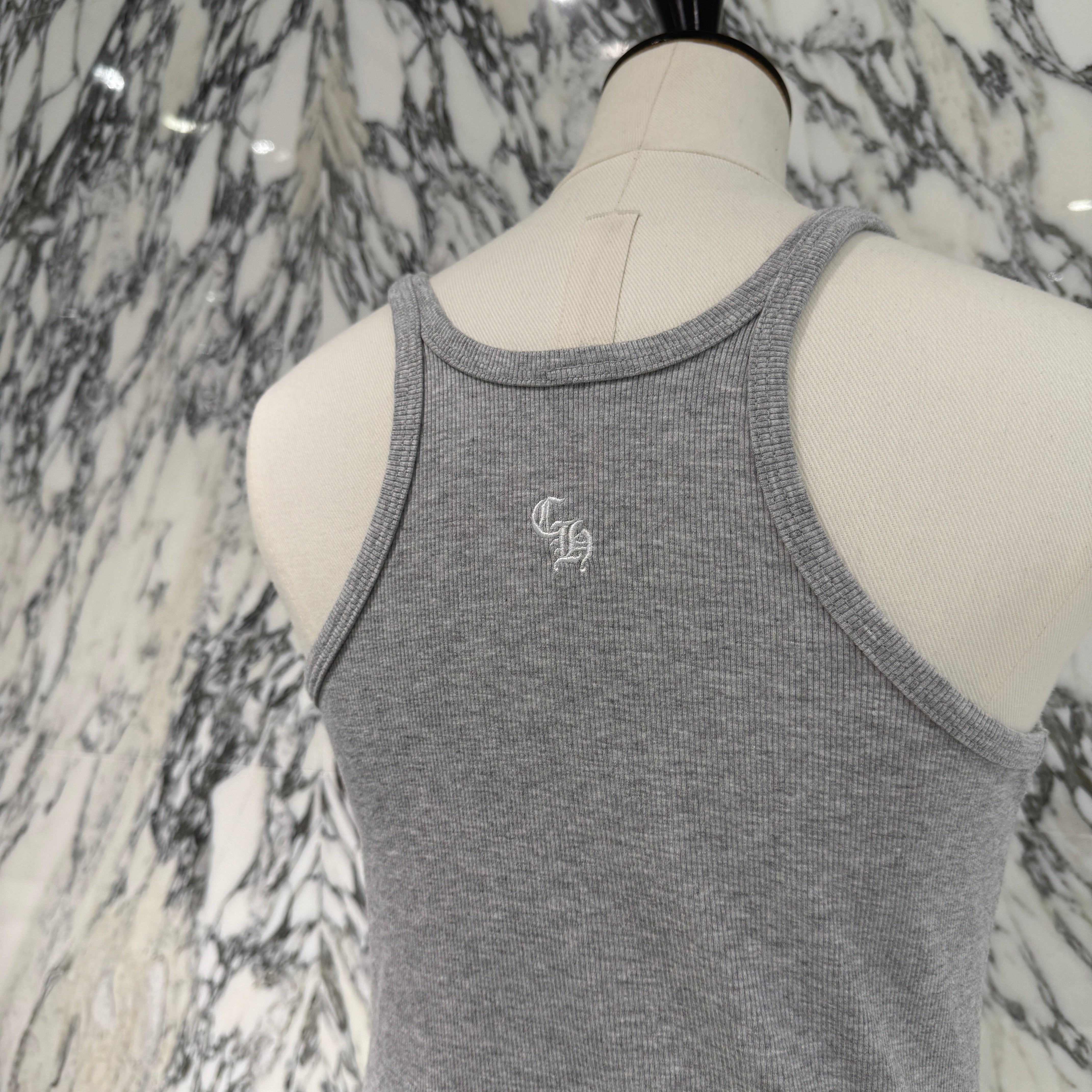 CHROME HEARTS Y NOT CH Plus Logo Embroidery Rayon Camisole Size S クロムハーツ ワイノット CHプラス ロゴ刺繍 レーヨン キャミソール サイズS
