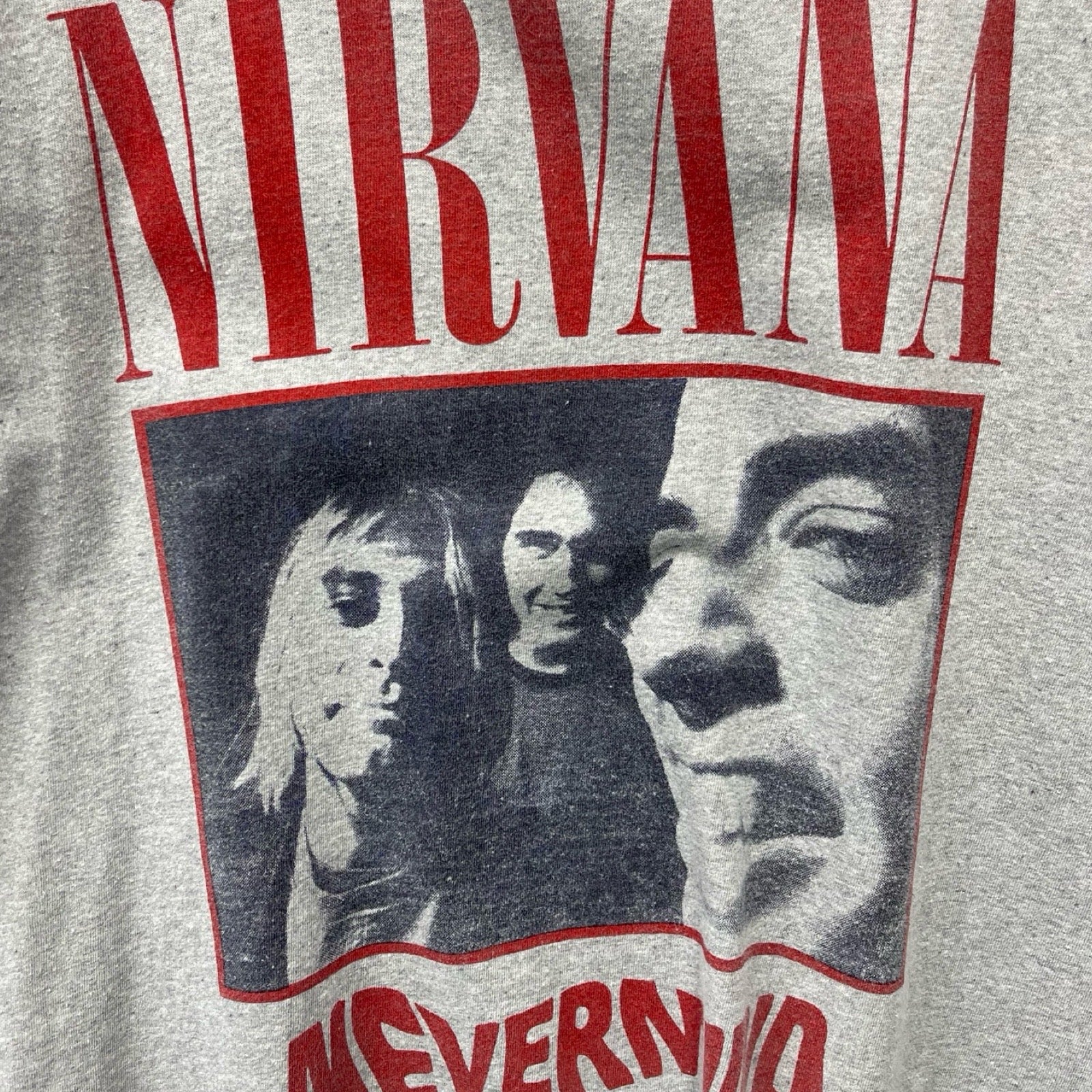 Vintage 90's Nirvana "NEVER MIND" Australian 1992 Tour S/S Tee Size L