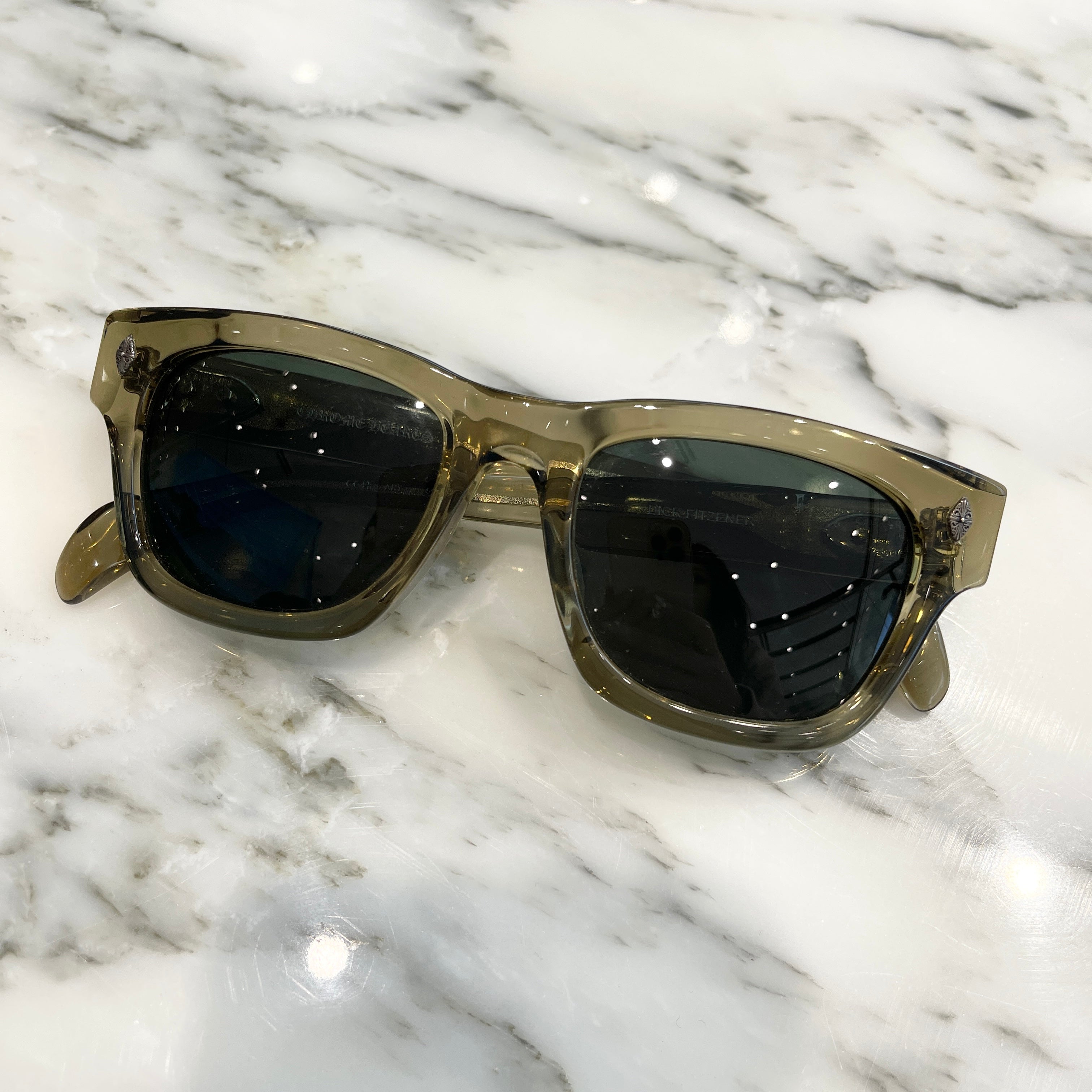 CHROME HEARTS DICK FITZENER Sunglasses Size 51口20-147 クロム