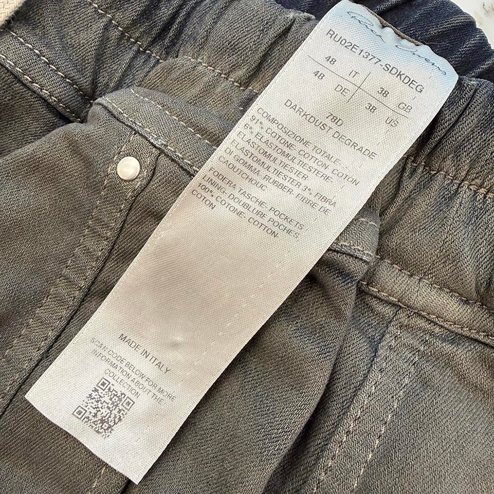 Rick Owens 2025AW Bauhaus Cargo Denim Pants RU02E1377-SDKDEG Size 48 リックオウエンス バウハウス カーゴデニムパンツ サイズ48