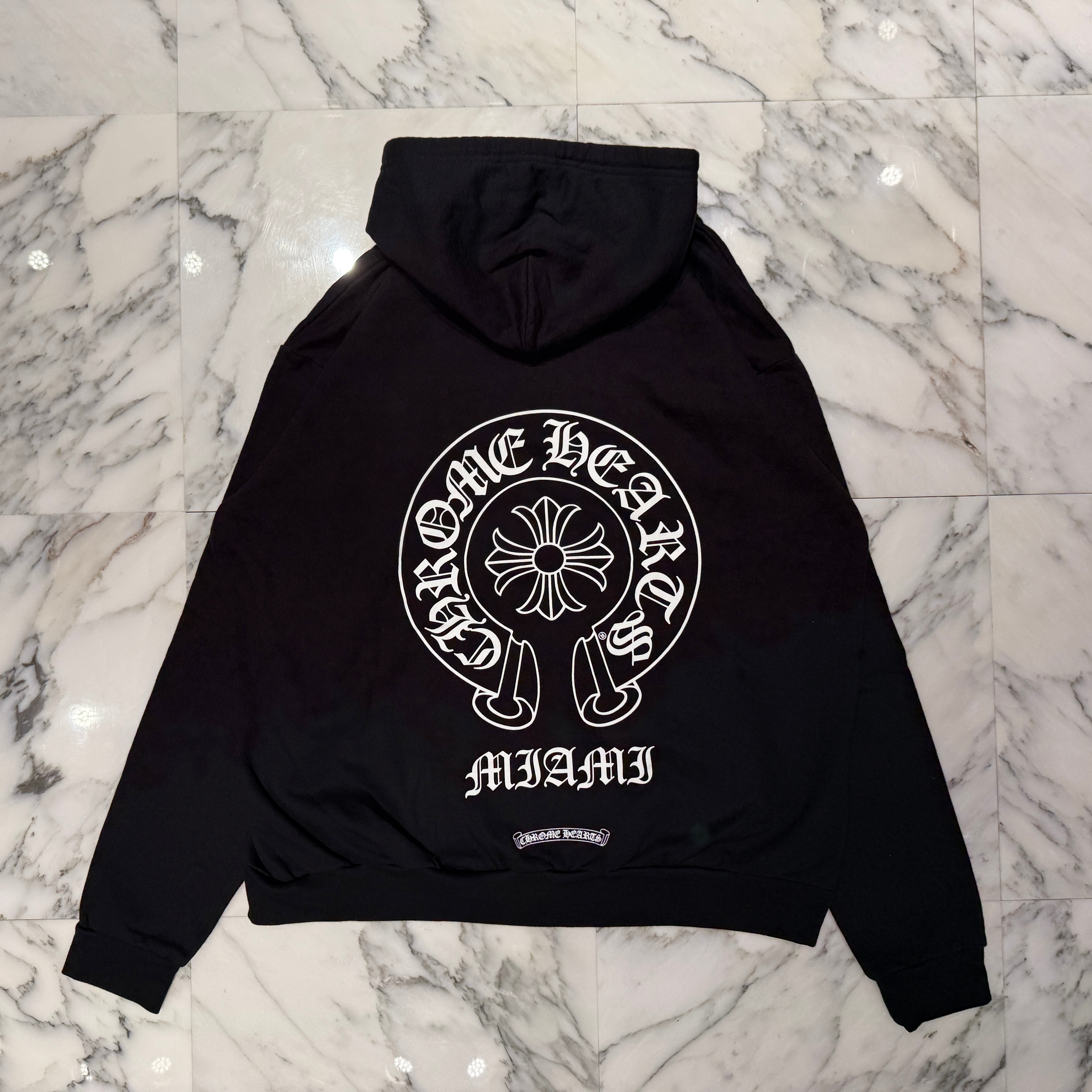 CHROME HEARTS Miami Limited Horseshoe Zip UP Hoodie Size L クロムハーツ マイアミ限定 ホースシュー ジップアップ フーディ サイズL