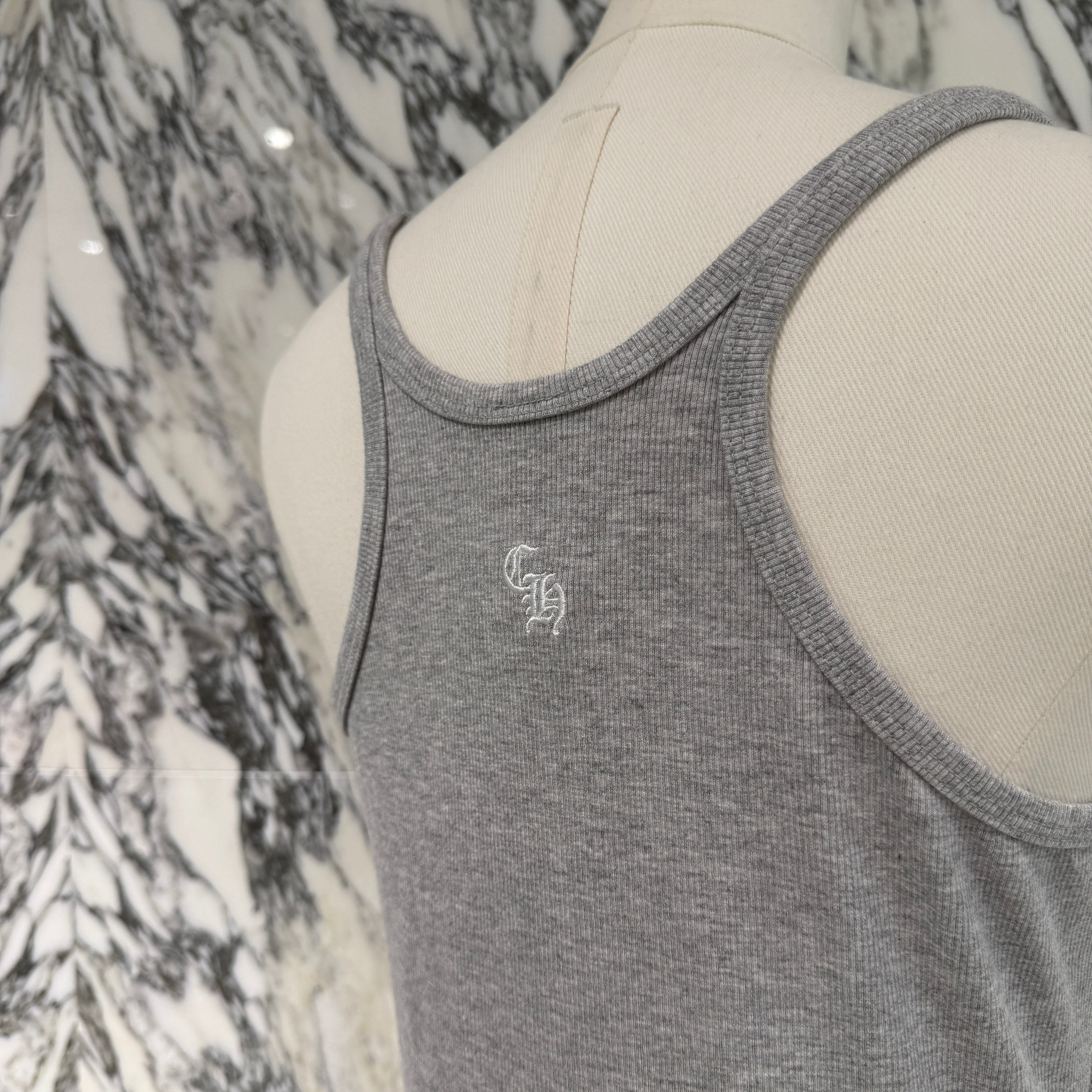 CHROME HEARTS Y NOT CH Plus Logo Embroidery Rayon Camisole Size M クロムハーツ ワイノット CHプラス ロゴ刺繍 レーヨン キャミソール サイズM