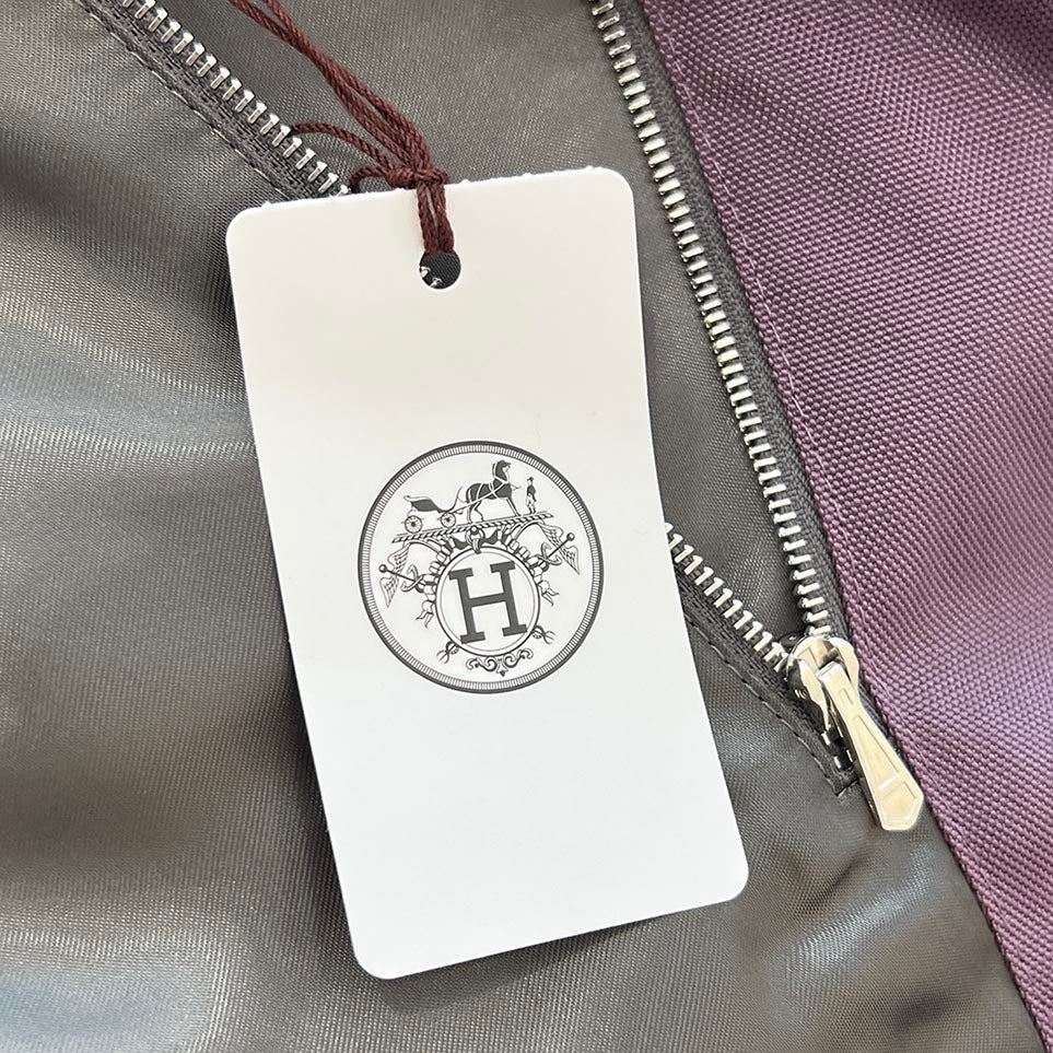 HERMES 2024AW A Capuche Relief Bridon Zip Up Jacket H462740HH5V Size 46 エルメス ア・カプーシュ ・ルリエフ ・ブリドン ジップアップジャケット サイズ46