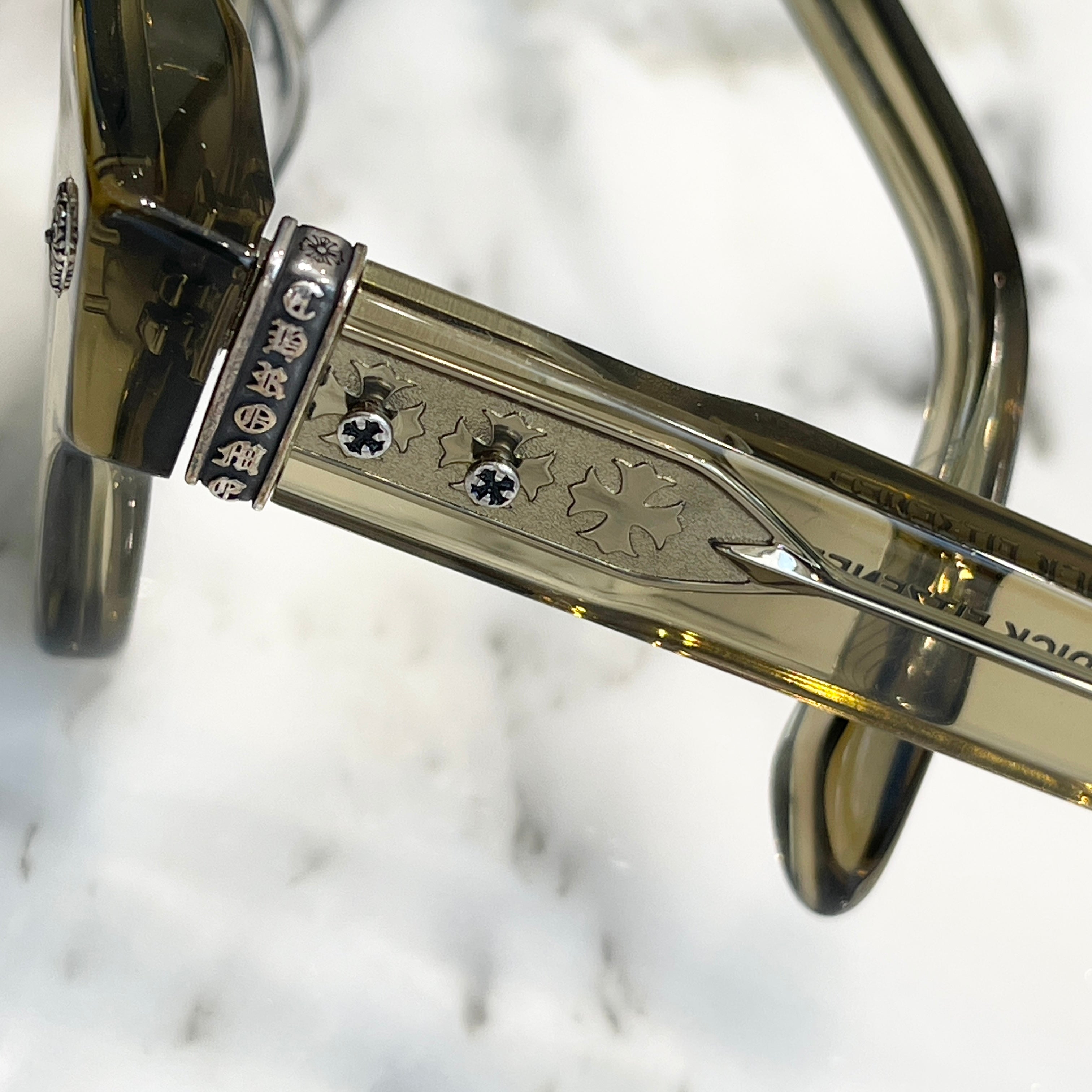 CHROME HEARTS DICK FITZENER Sunglasses Size 51口20-147 クロム