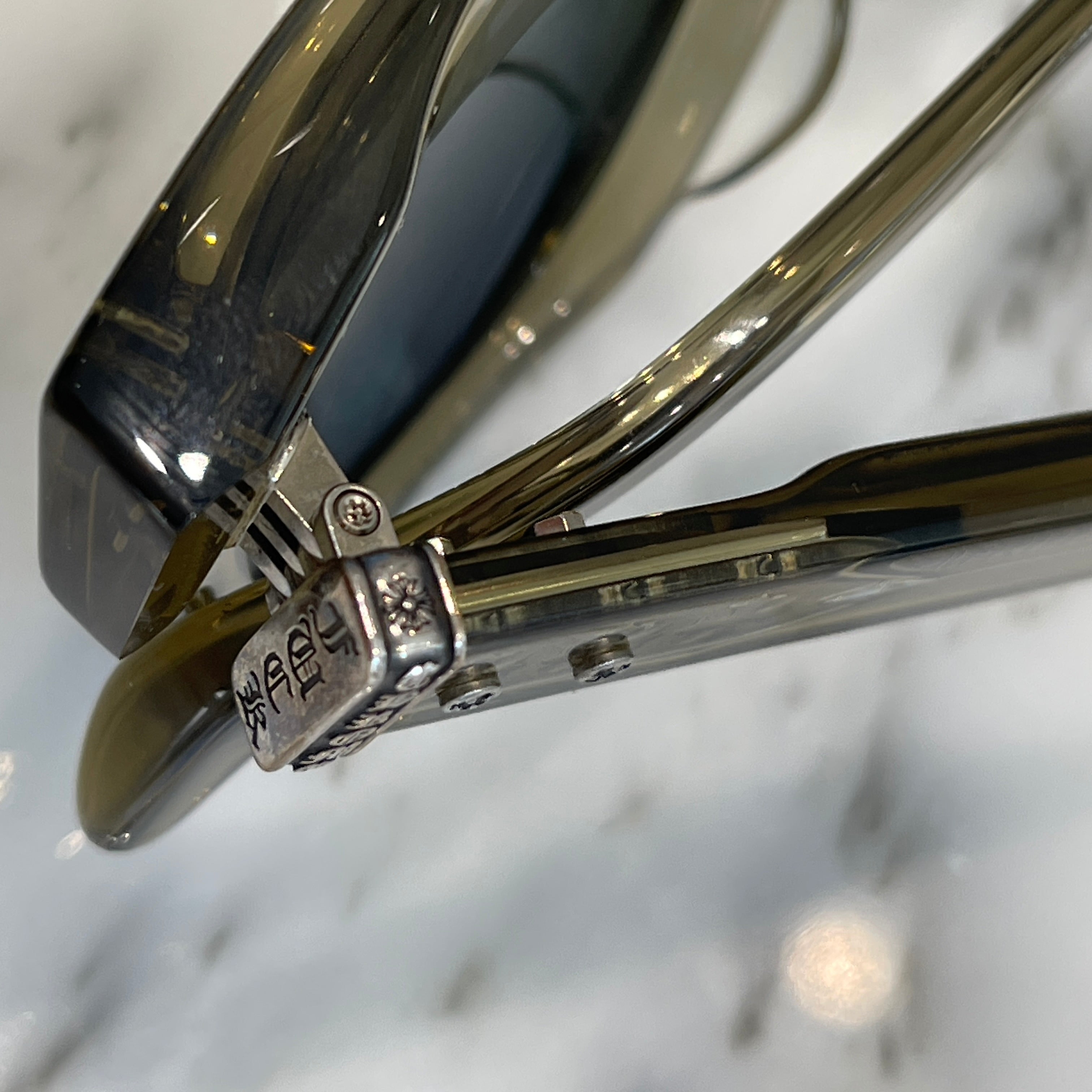 CURTIS DHフレーム（サンパークロス）イングランド製　※匿名配送 CHROME HEARTS DICK FITZENER Sunglasses Size 51口20-147 クロム